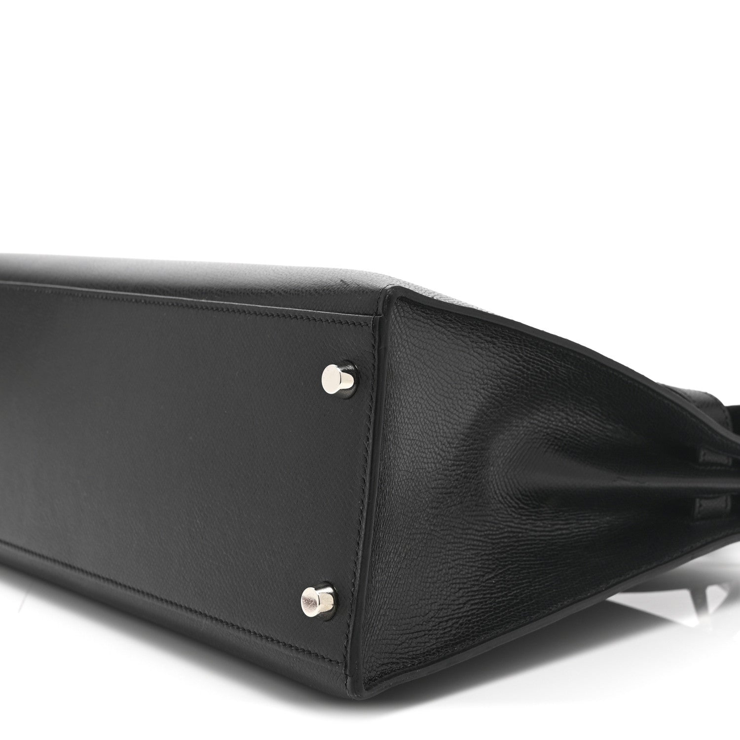 エルメス ケリー 32 外縫い Black クシュベル シルバー金具 HERMES