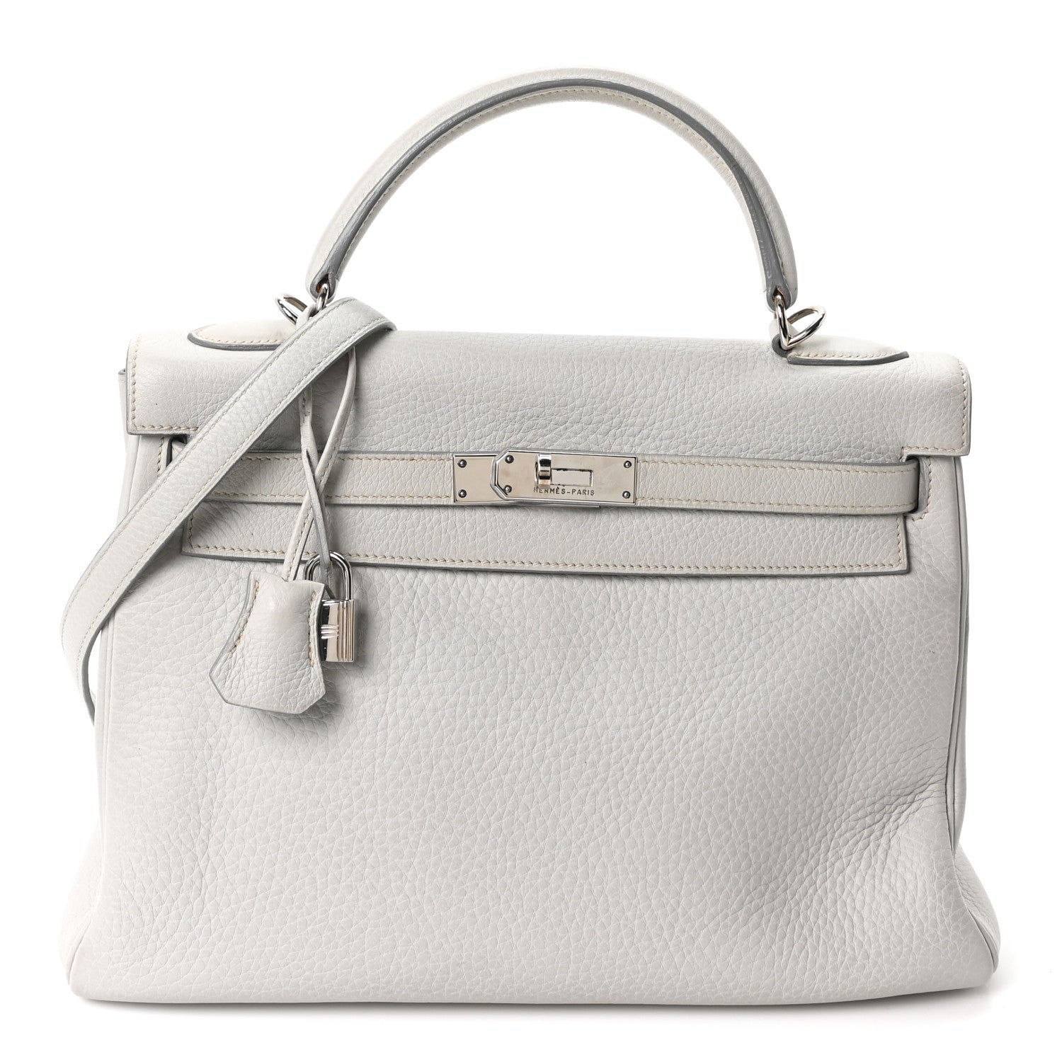 エルメス ケリー32 内縫い Gris Perle トリヨンクレマンス シルバー金具 HERMES KELLY32 RETOURNE GRIS PERLE TAURILLON CLEMENCE SILVER HARDWARE