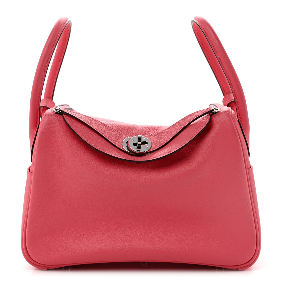 エルメス リンディ 26 Rose Azalee エバーカラー シルバー金具 HERMES LINDY 26 ROSE AZALEE EVERCOLOR SILVER HARDWARE