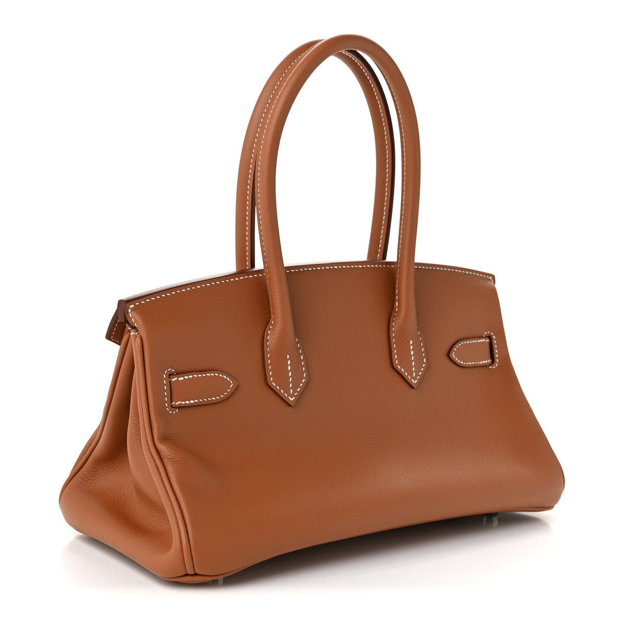 Hermes Shoulder Birkin 29 Gold Evercolor Silver Hardware