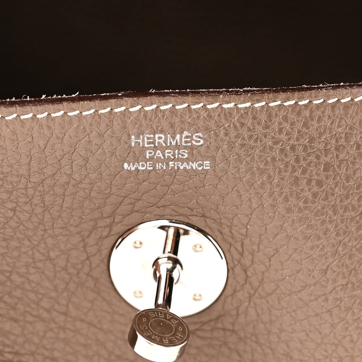 エルメス リンディ 30 Etoupe トリヨンクレマンス シルバー金具 HERMES LINDY 30 ETOUPE TAURILLON CLEMENCE SILVER HARDWARE