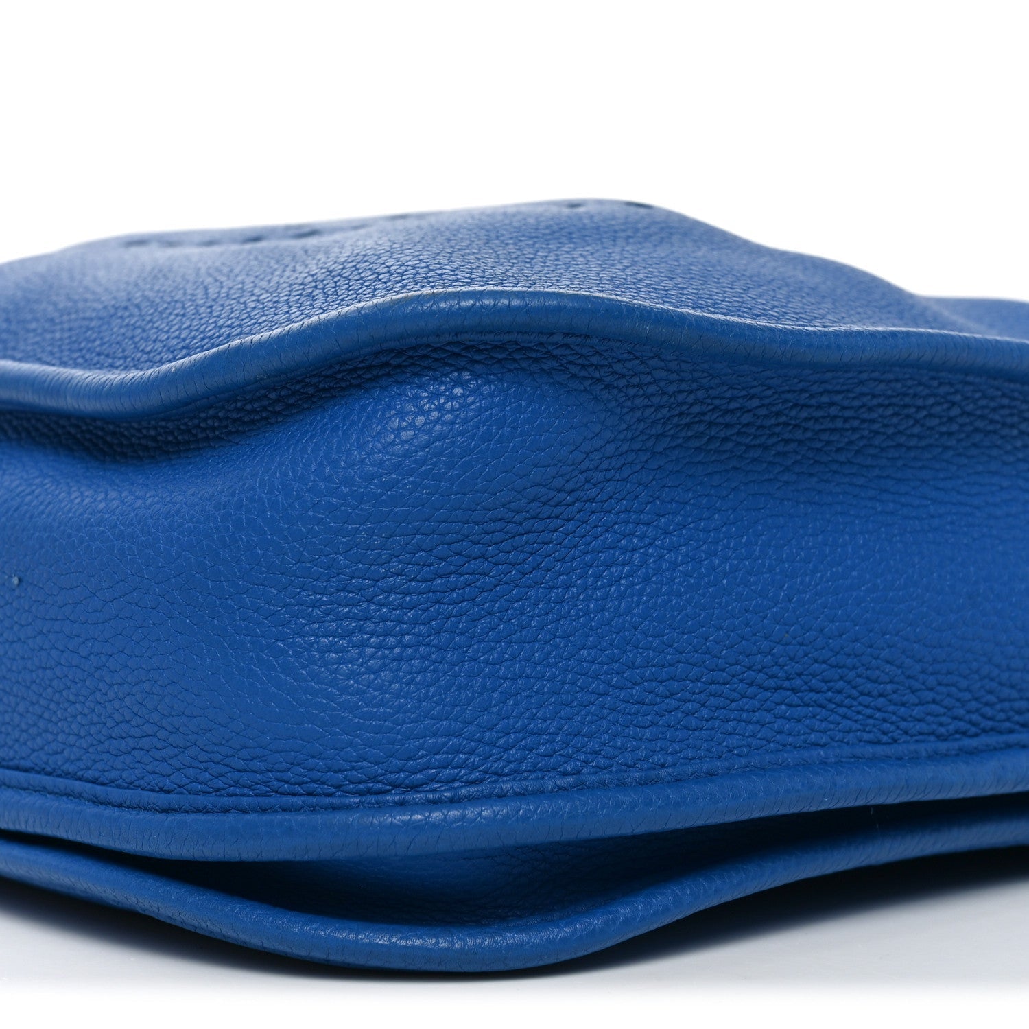 HERMES EVELYNE PM BLEU ZELLIGE TAURILLON CLEMENCE SILVER HARDWARE