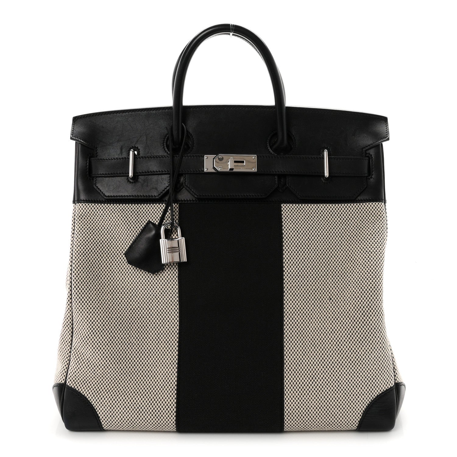 エルメス バーキン 40 オータクロア HAC Ecru Black エバーグレイン / ハンター シルバー金具 HERMES BIRKIN 40 HAC ECRU BLACK EVERGRAIN FLAG HUNTER SILVER HARDWARE