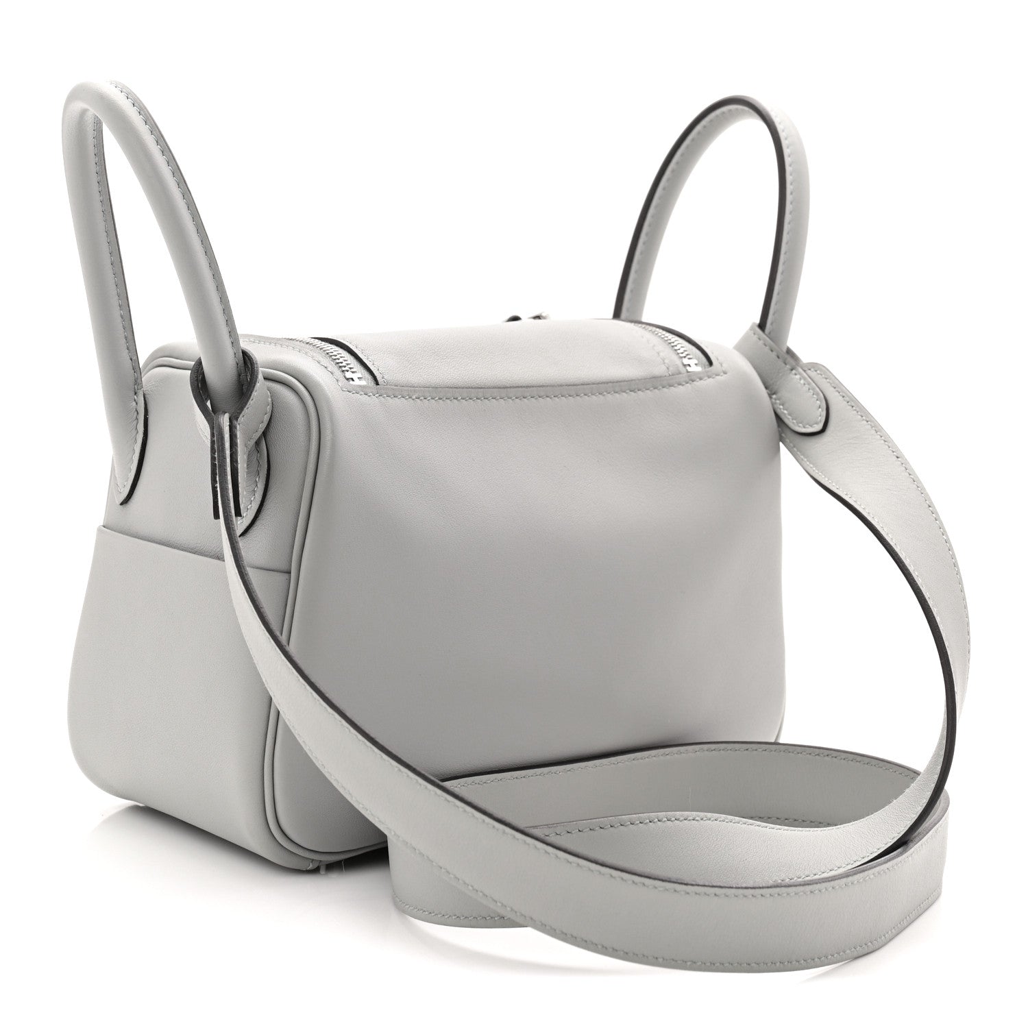 エルメス ミニリンディ 20 ヴェルソ Gris Pantin Caban スイフト シルバー金具 HERMES MINI LINDY 20 VERSO GRIS PANTIN CABAN SWIFT SILVER HARDWARE