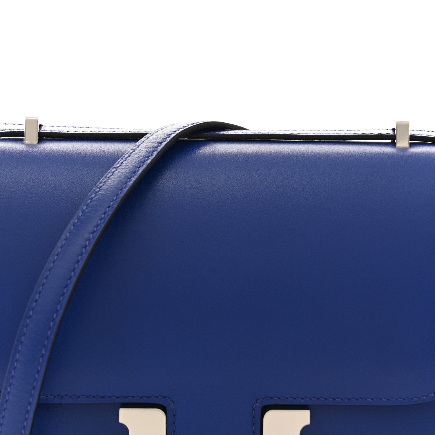 MINI CONSTANCE 18 BLEU ELECTRIQUE TADELAKT SILVER HARDWARE