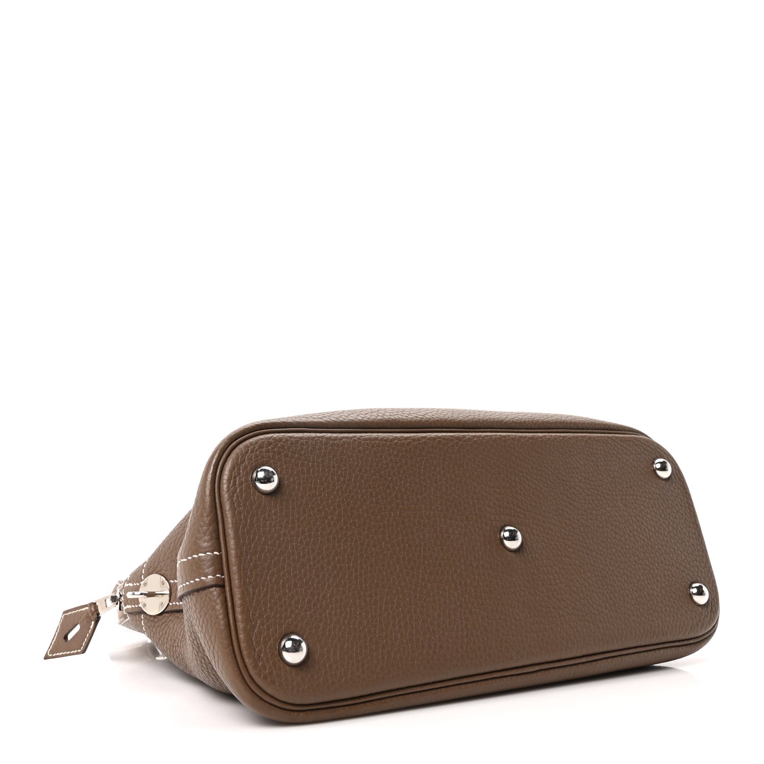HERMES BOLIDE 31 ETOUPE TAURILLON CLEMENCE SILVER HARDWARE