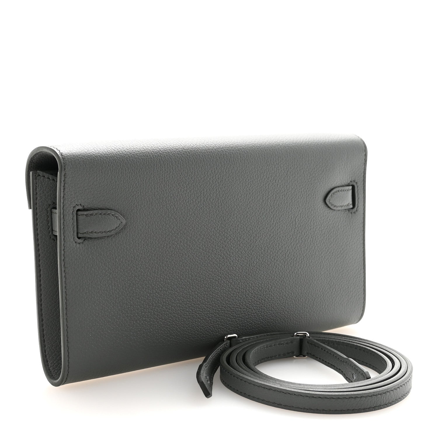 エルメス ケリートゥーゴー 長財布 Vert Amande エバーカラー シルバー金具 HERMES KELLY TO GO WALLET VERT AMANDE EVERCOLOR SILVER HARDWARE