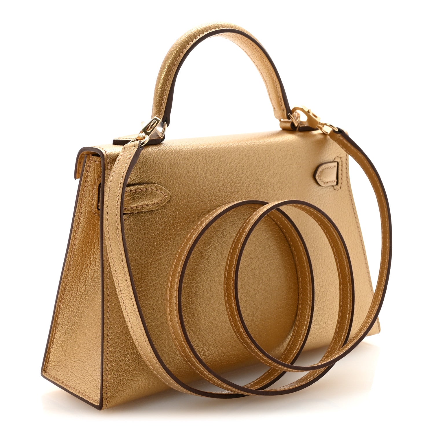 エルメス ミニケリー 20 外縫い Dore シェーブル ゴールド金具 HERMES MINI KELLY 20 SELLIER DORE CHEVRE GOLD HARDWARE