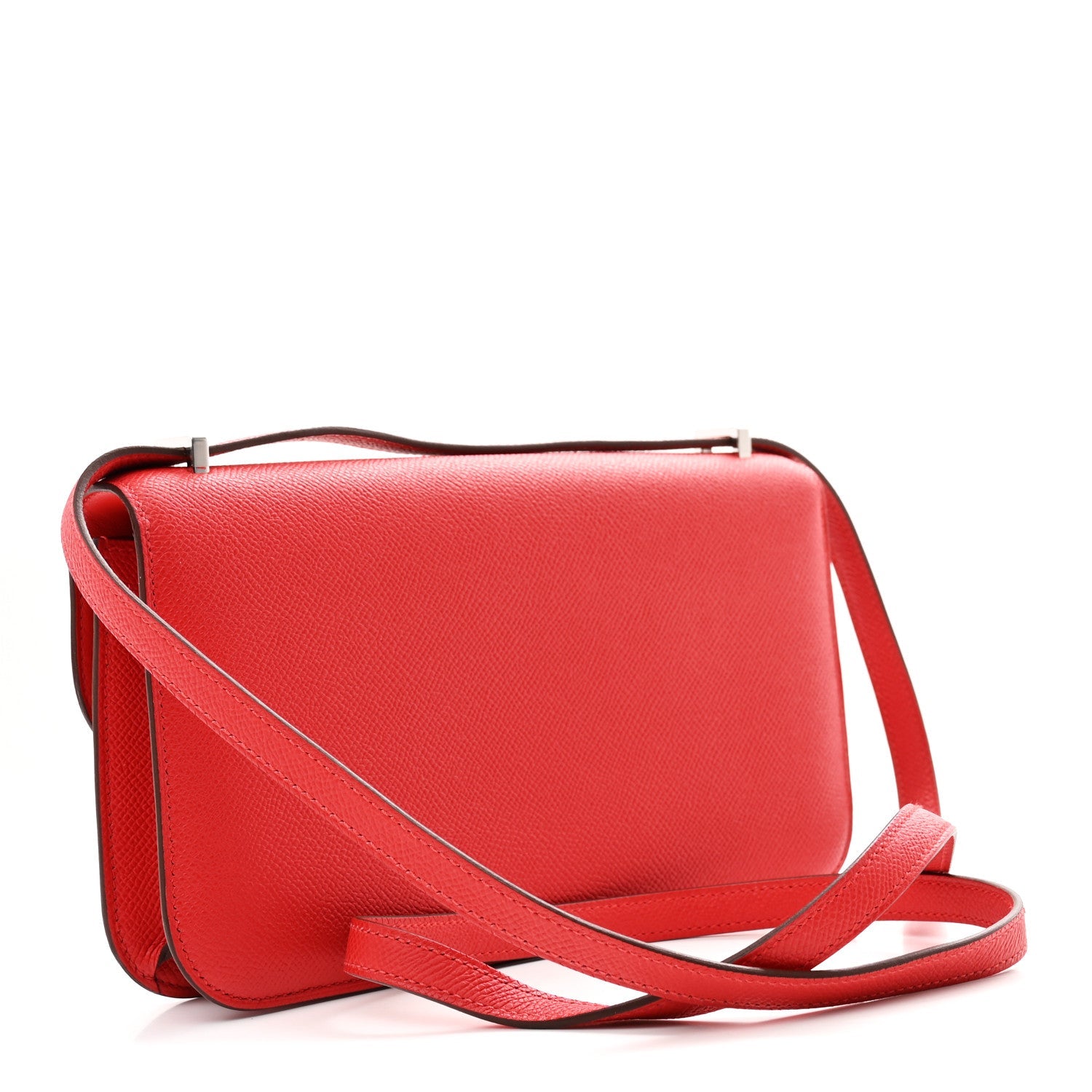 エルメス コンスタンス 25 エラン Rouge Radieux エプソン シルバー金具 HERMES CONSTANCE 25 ELAN ROUGE RADIEUX EPSOM SILVER HARDWARE