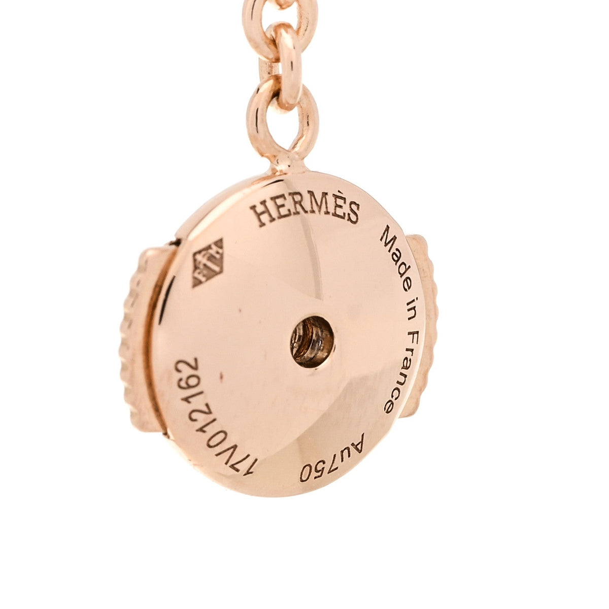 エルメス シェーヌダンクル ピアス 18K ローズゴールド HERMES CHAINE D'ANCRE EARRINGS 18K ROSE GOLD