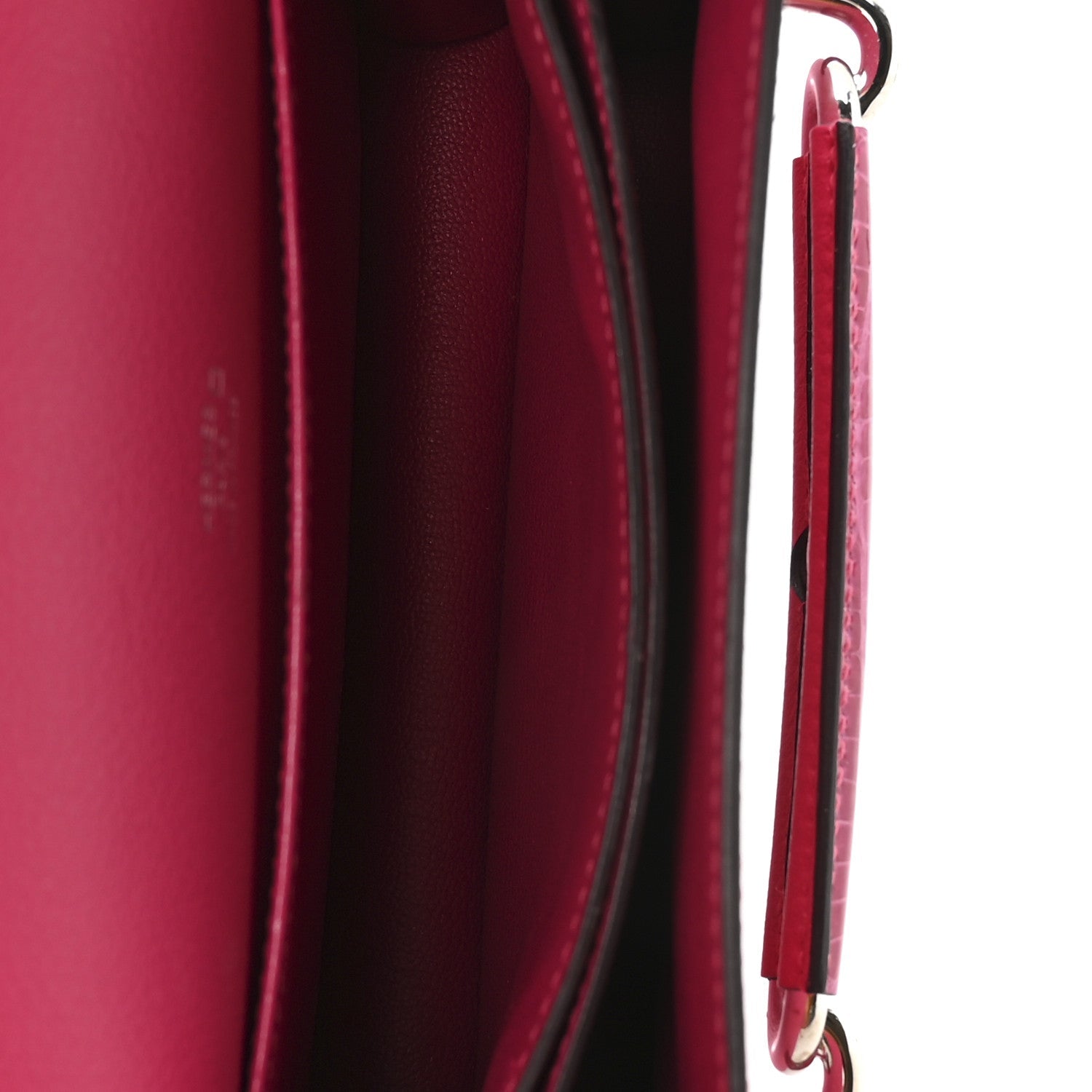 エルメス ミニルリ Rose Mexico マットアリゲーター / エバーカラー シルバー金具 HERMES MINI ROULIS ROSE MEXICO MATTE ALLIGATOR / EVERCOLOR SILVER HARDWARE