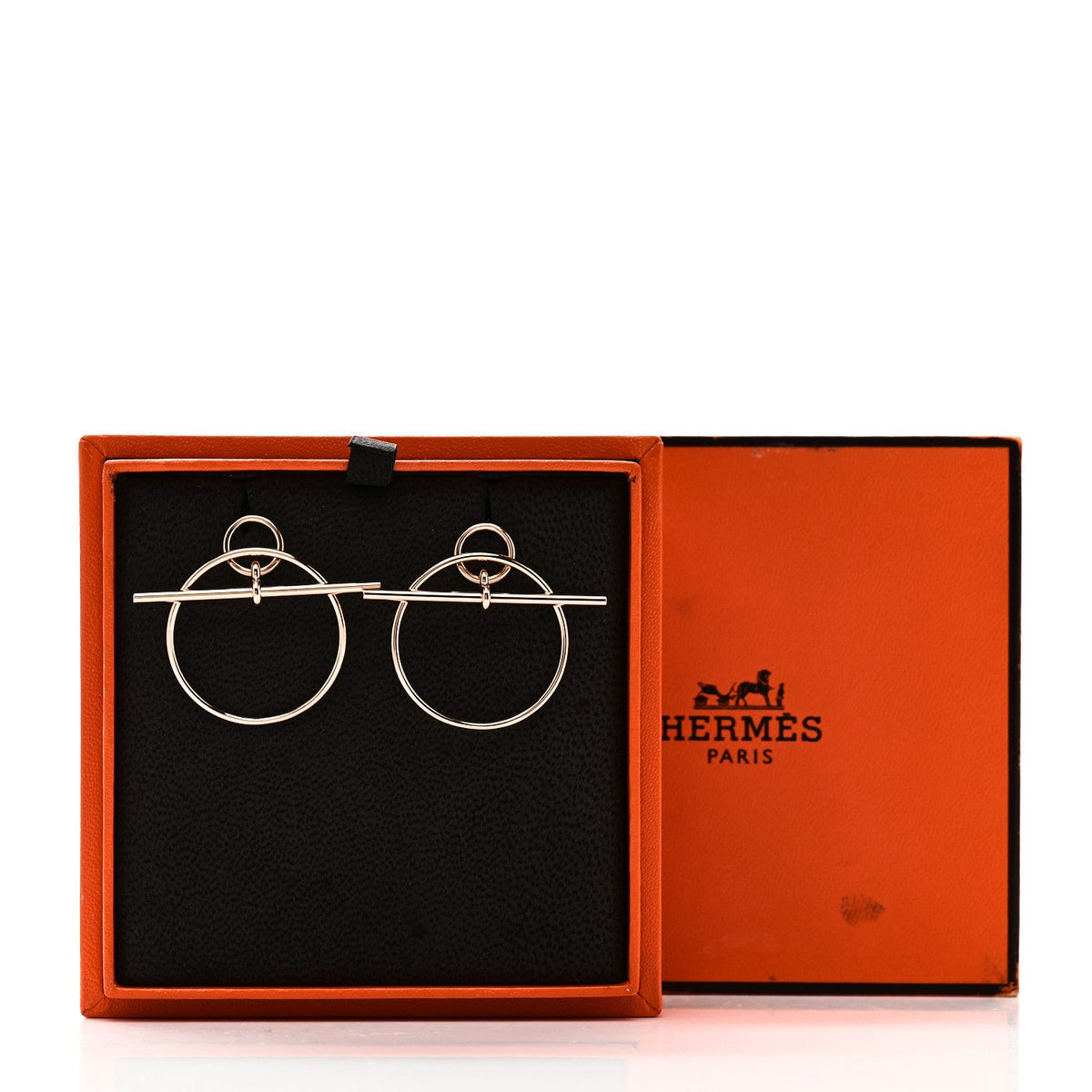 エルメス ループ ピアス 18K ローズゴールド HERMES LOOP EARRINGS 18K ROSE GOLD