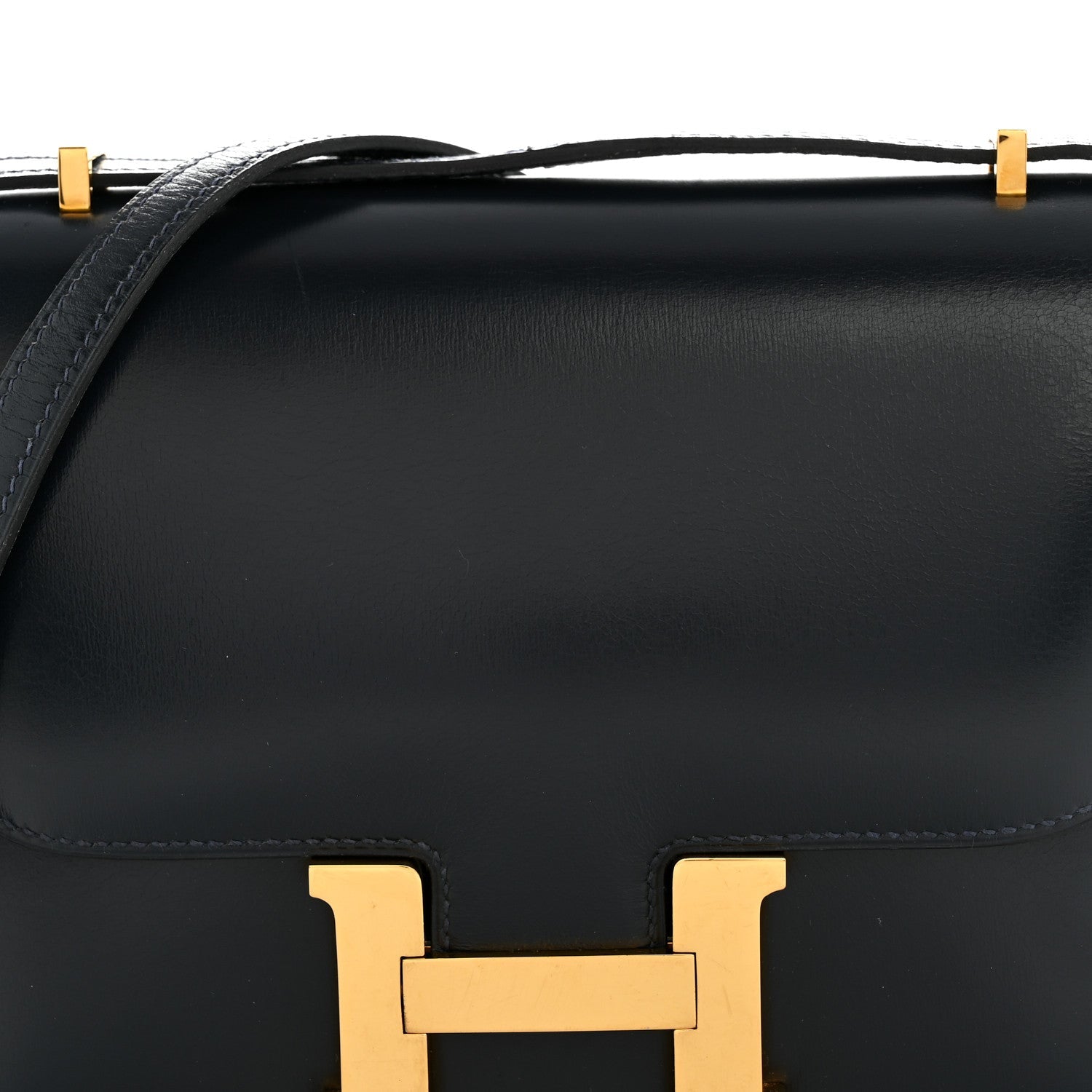 HERMES MINI CONSTANCE 18 BLEU MARINE BOX GOLD HARDWARE
