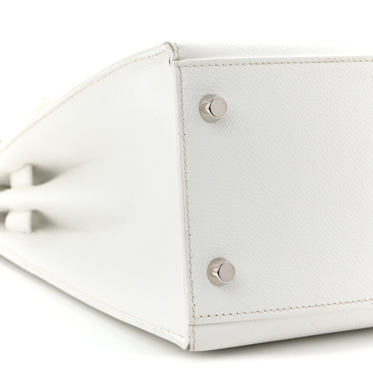 エルメス ケリー32 外縫い White エプソン シルバー金具 HERMES KELLY32 SELLIER WHITE EPSOM SILVER HARDWARE