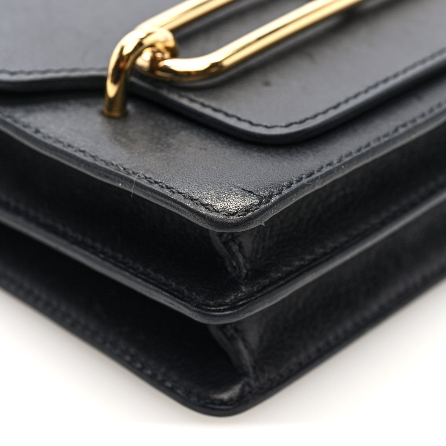 エルメス ミニルリ Black エバーカラー ゴールド金具 HERMES MINI ROULIS BLACK EVERCOLOR GOLD HARDWARE