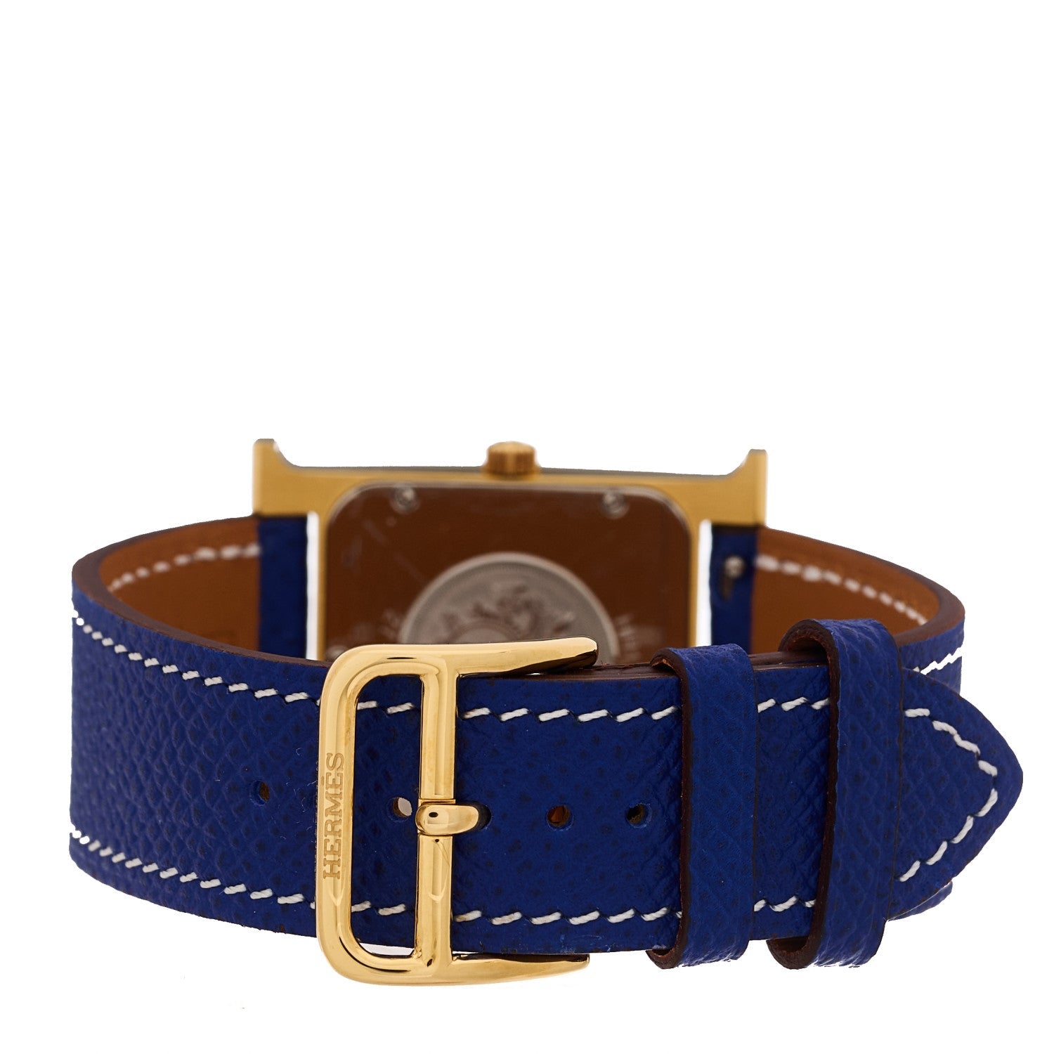 エルメス Hウォッチ 26mm ステンレス Bleu Electrique エプソン