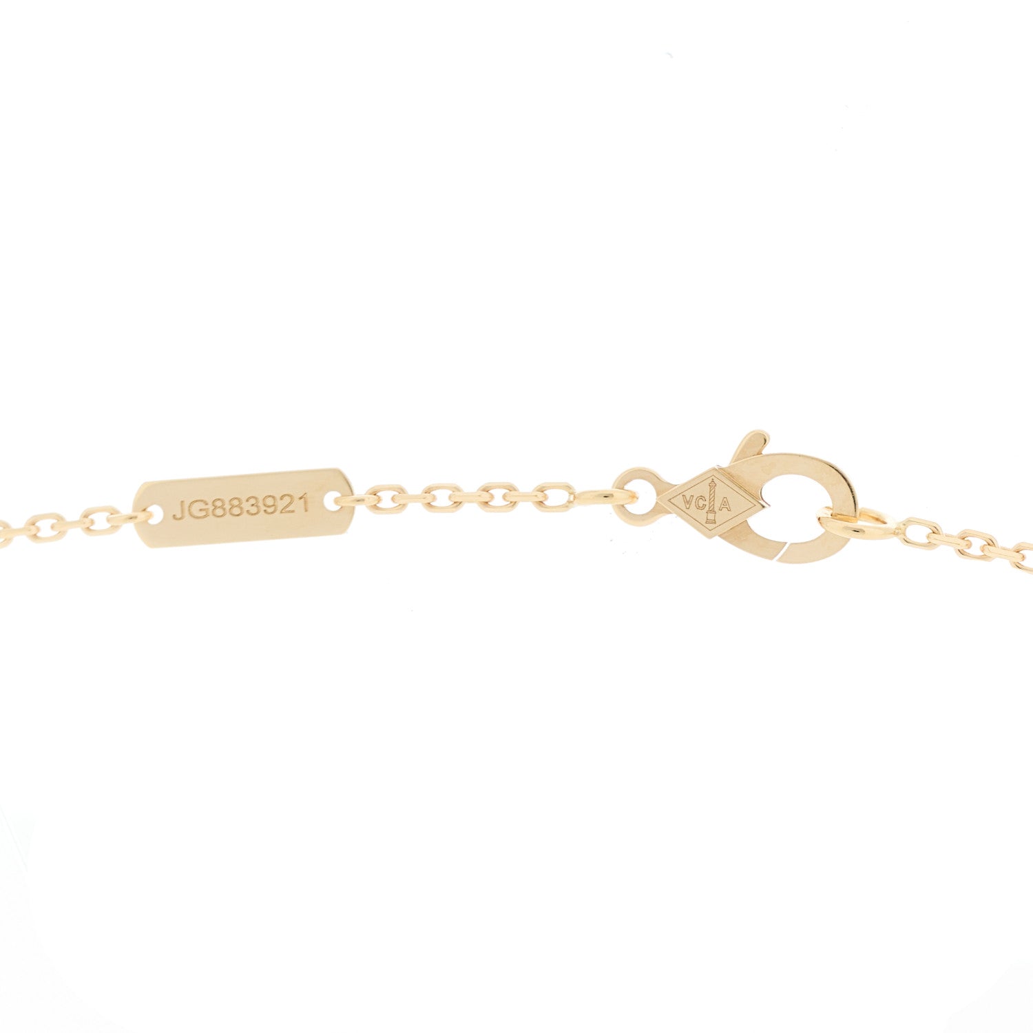 ヴァンクリーフ＆アーペル ヴィンテージアルハンブラ ペンダントネックレス ブルーアゲート 18K イエローゴールド VAN CLEEF & ARPELS VINTAGE ALHAMBRA PENDANT NECKLACE BLUE AGATE 18K YELLOW GOLD