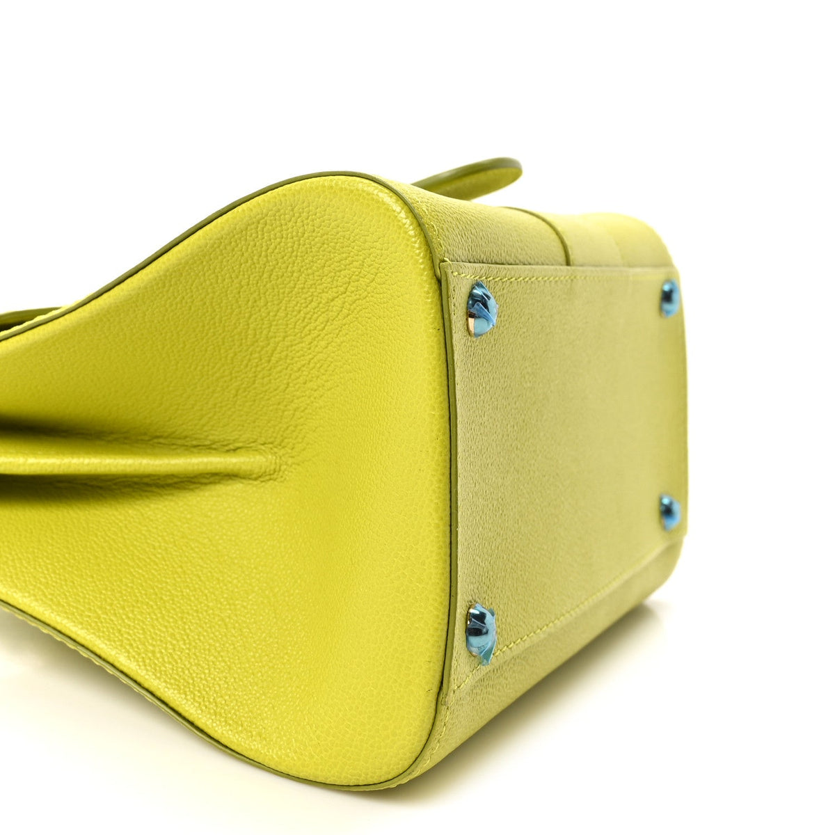 デルヴォー ブリヨン ミニ ショルダーバッグ Lime グレインドロデオカーフスキン シルバー金具 DELVAUX BRILLANT MINI SHOULDER BAG LIME GRAINED RODEO CALFSKIN SILVER HARDWARE