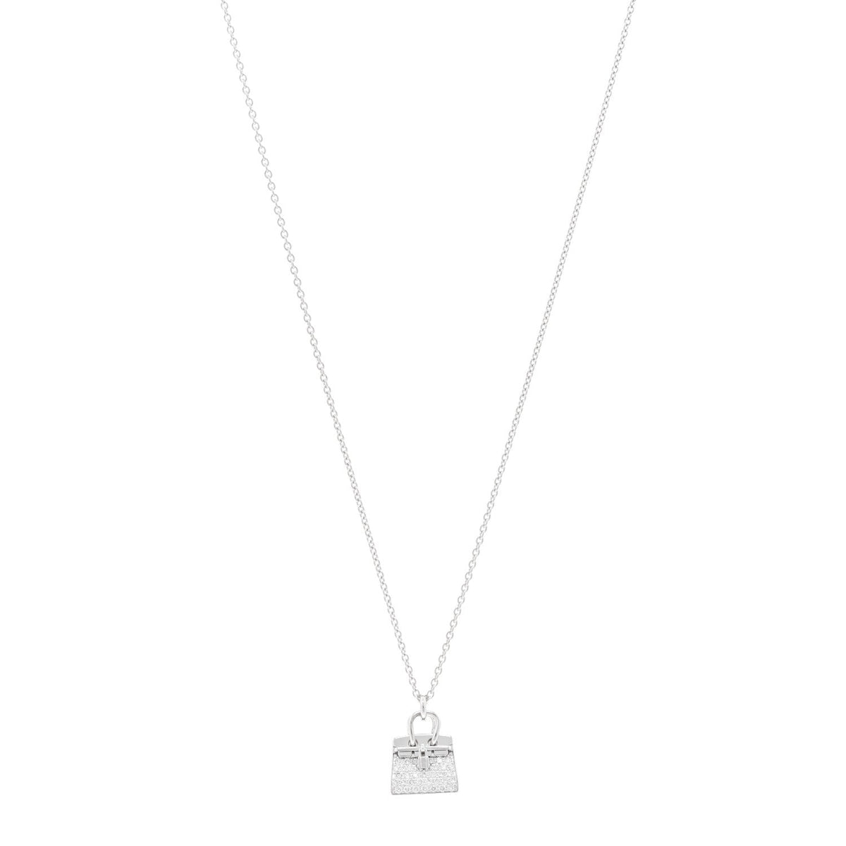 エルメス アミュレット ペンダントネックレス 18K ホワイトゴールド ダイヤモンド HERMES AMULETTES PENDANT NECKLACE 18K WHITE GOLD DIAMOND