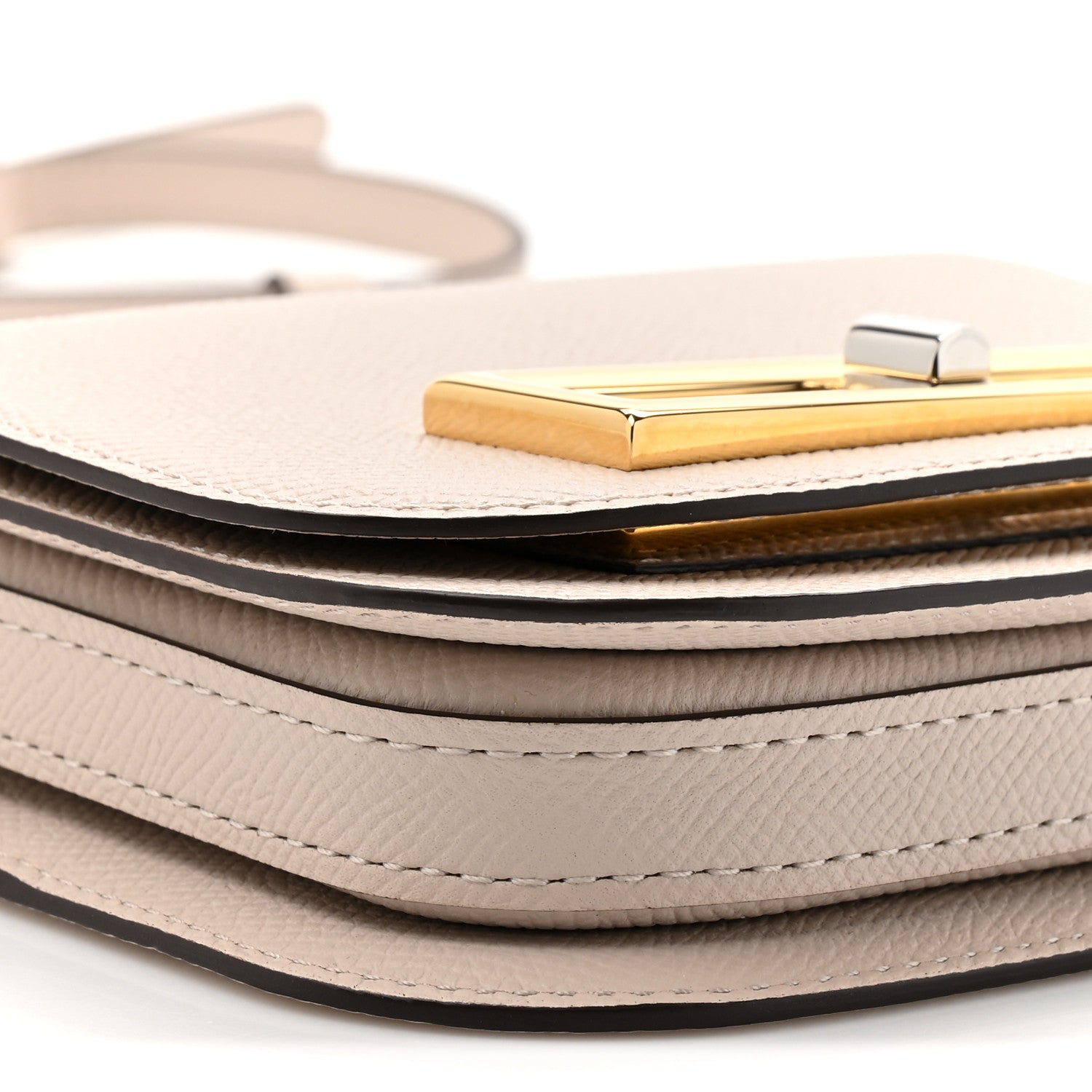 デルヴォー ランゴー トイ ハンドバッグ Sesame アルピナカーフスキン ローズゴールド金具 DELVAUX LINGOT TOY HANDBAG SESAME ALPINA CALFSKIN ROSE GOLD HARDWARE