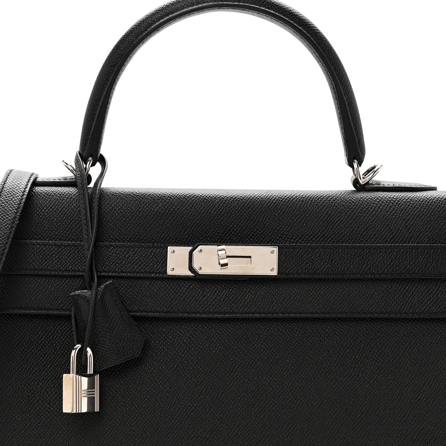 エルメス ケリー 35 外縫い Black エプソン シルバー金具 HERMES KELLY 35 SELLIER BLACK EPSOM SILVER HARDWARE