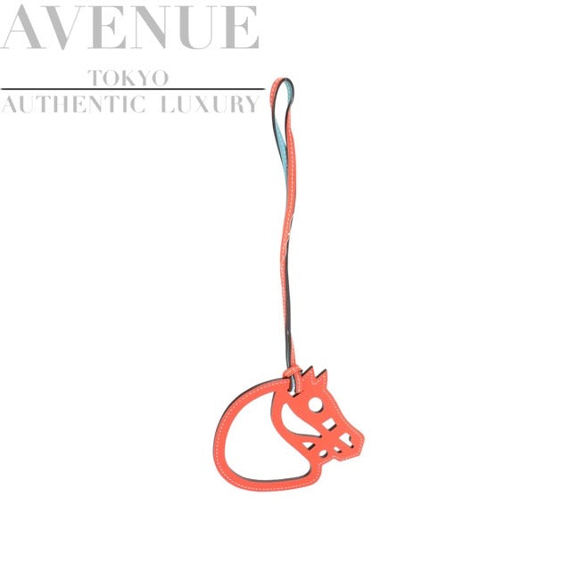 レアなバイカラー エルメス パドック チャーム 馬蹄 シュバル ブルー  