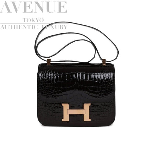 Hermes black crocodile discount bag