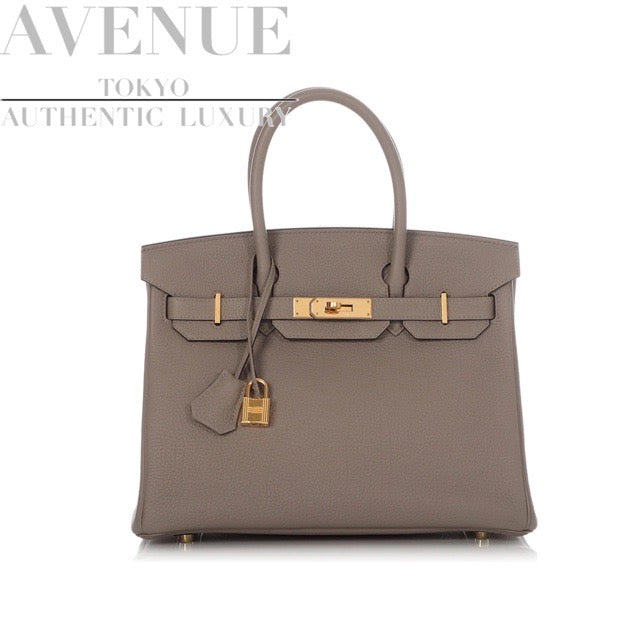 【大変美品】エルメsu バーキン３０ グriasuferuto togo ゴールド金具 HERMES BIRKIN 30 GRIS ASHALTE TOGO GOLD HARDWARE【海外】直