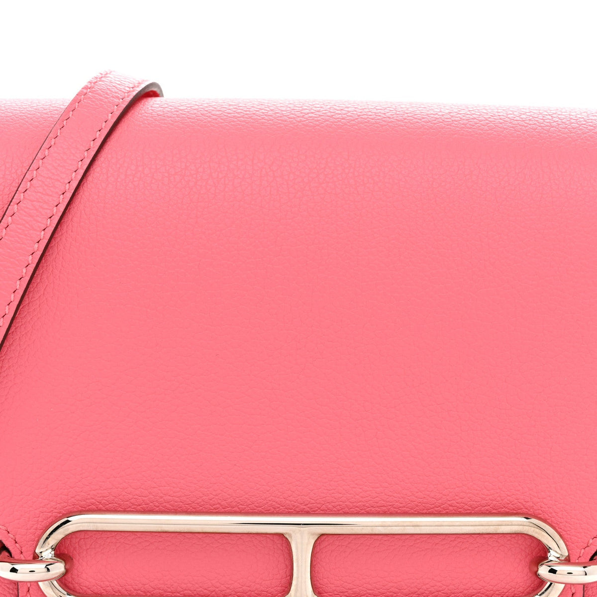 エルメス ミニルリ Rose Azalee エバーカラー シルバー金具 HERMES ROULIS ROSE AZALEE EVERCOLOR SILVER HARDWARE