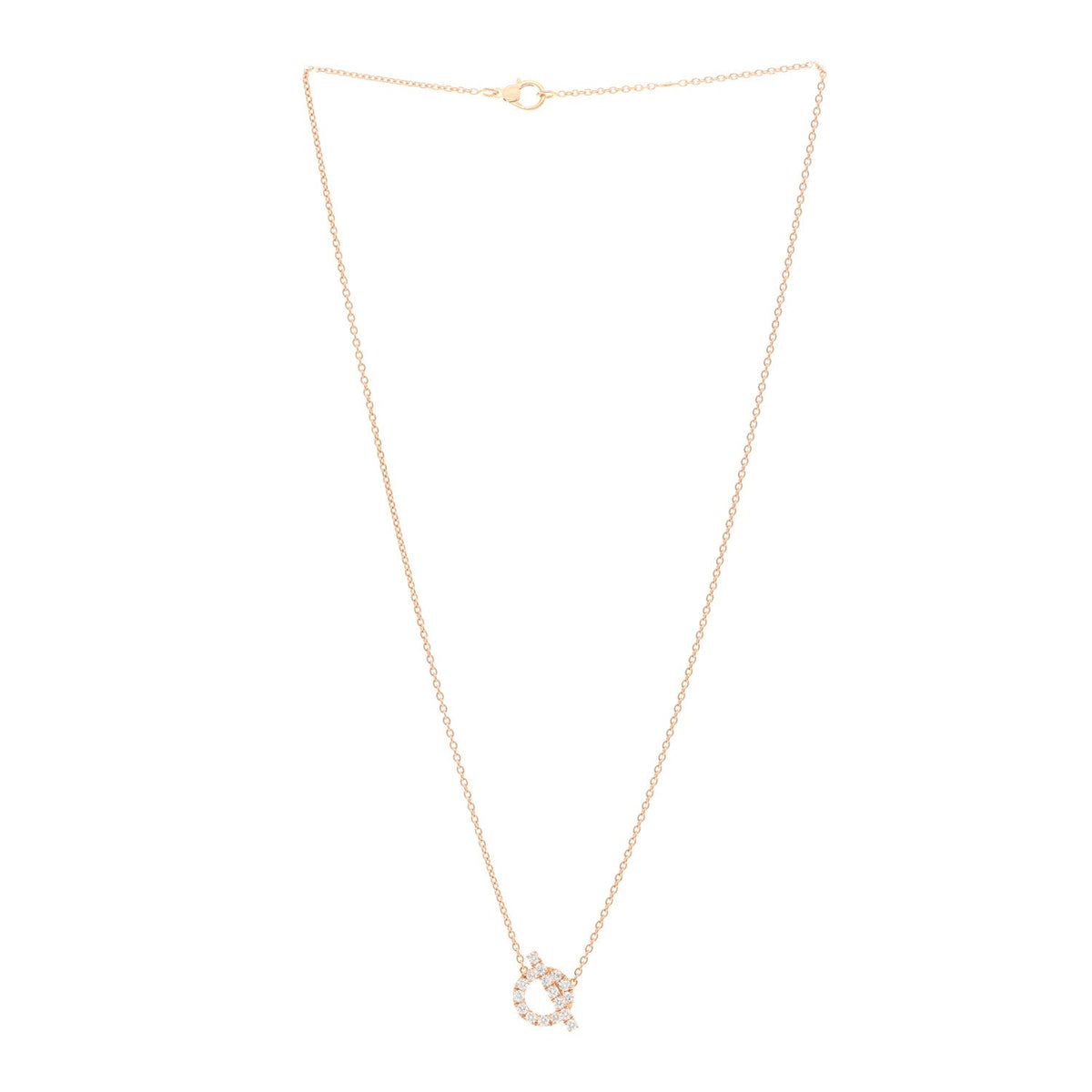 エルメス フィネス ペンダントネックレス 18K ローズゴールド ダイヤモンド HERMES FINESSE PENDANT NECKLACE 18K ROSE GOLD DIAMOND
