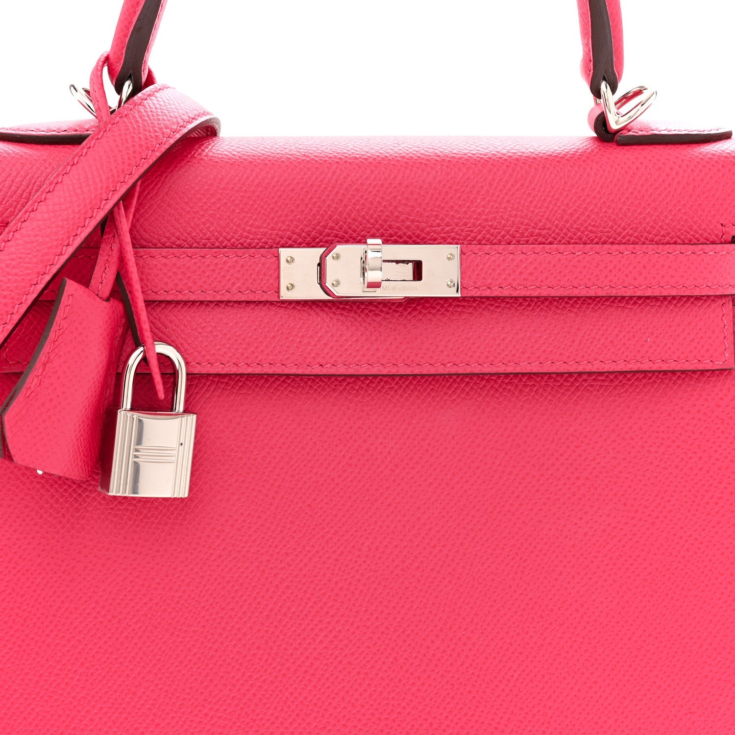 エルメス ケリー 25 外縫い Rose Extreme エプソン シルバー金具 HERMES KELLY 25 SELLIER ROSE EXTREME EPSOM SILVER HARDWARE