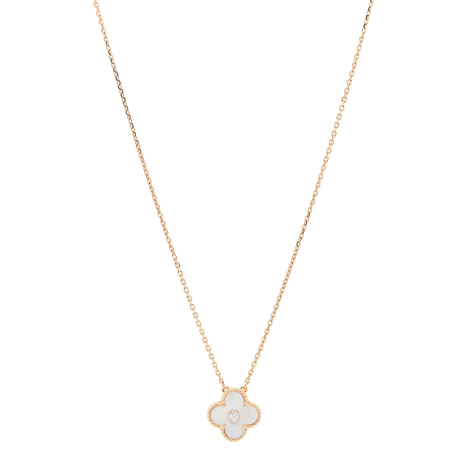 ヴァンクリーフ＆アーペル ヴィンテージアルハンブラ ペンダントネックレス マルチカラー 18K ローズゴールド VAN CLEEF & ARPELS VINTAGE ALHAMBRA PENDANT NECKLACE MULTICOLOR 18K ROSE GOLD