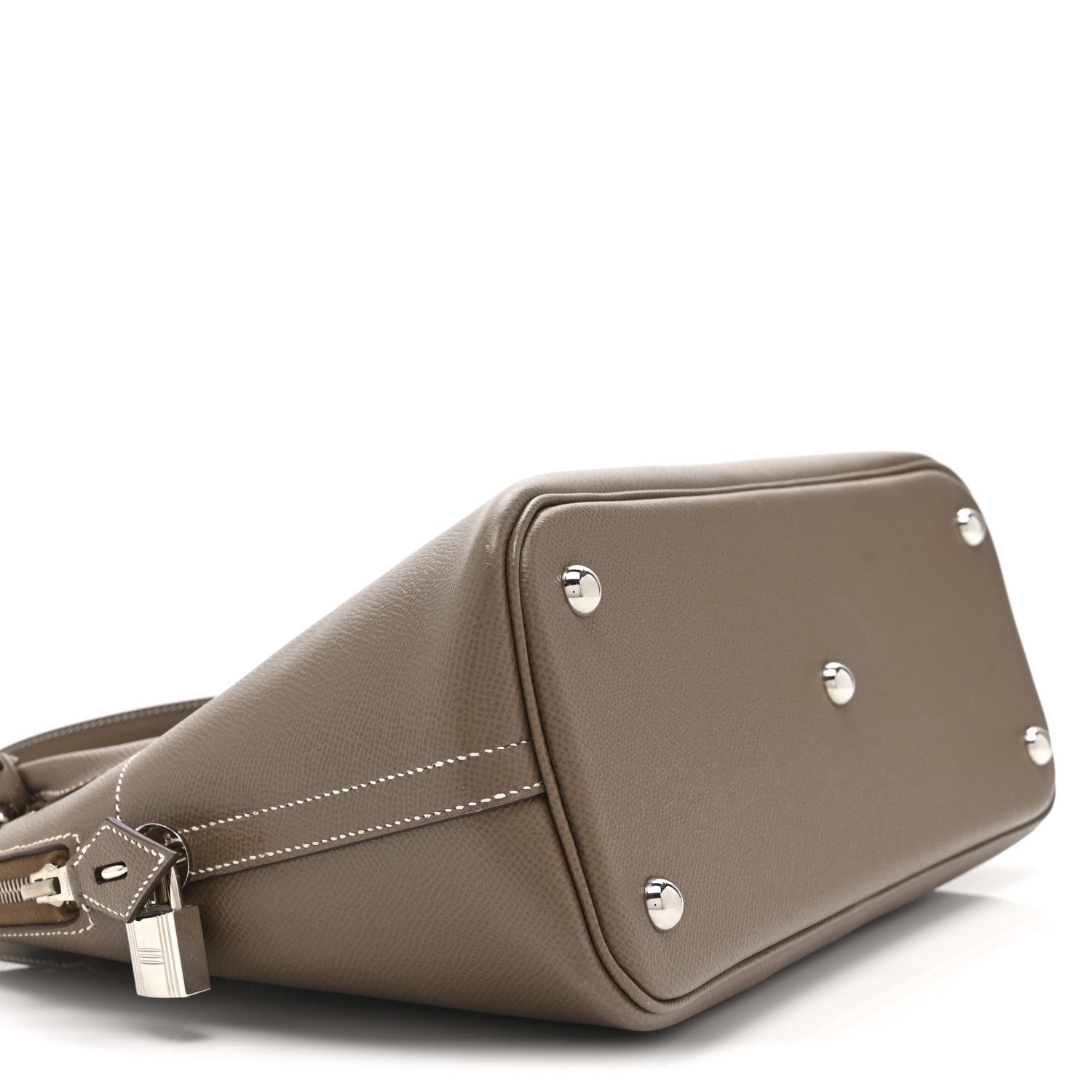 HERMES BOLIDE 31 ETOUPE EPSOM SILVER HARDWARE