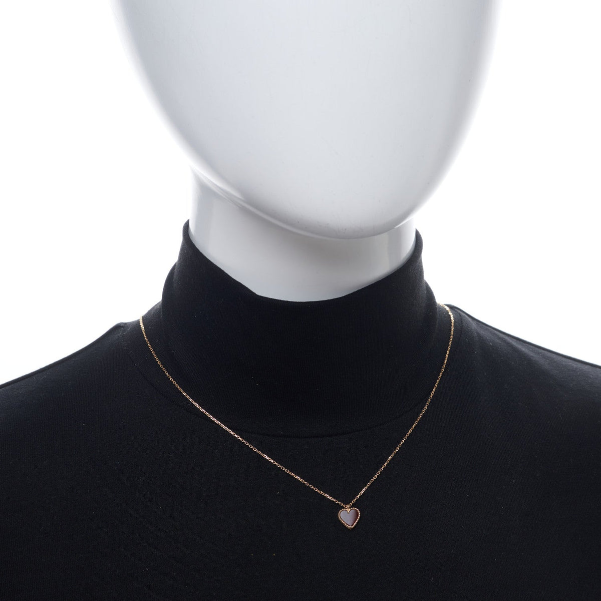ヴァンクリーフ＆アーペル スウィートアルハンブラ ペンダントネックレス カーネリアン 18K ローズゴールド VAN CLEEF & ARPELS SWEET ALHAMBRA PENDANT NECKLACE CARNELIAN 18K ROSE GOLD