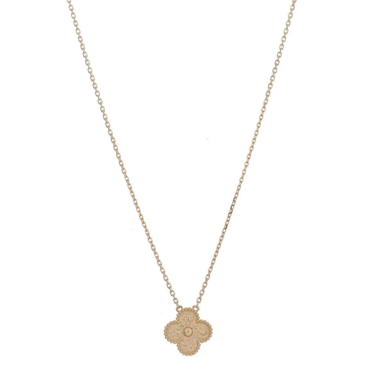 ヴァンクリーフ＆アーペル ヴィンテージアルハンブラ ペンダントネックレス 18K イエローゴールド VAN CLEEF & ARPELS VINTAGE ALHAMBRA PENDANT NECKLACE 18K YELLOW GOLD