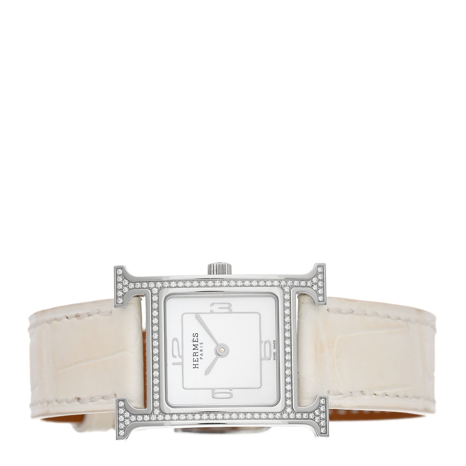 エルメス Hウォッチ 21mm ステンレス Blanc アリゲーター – AVENUE TOKYO