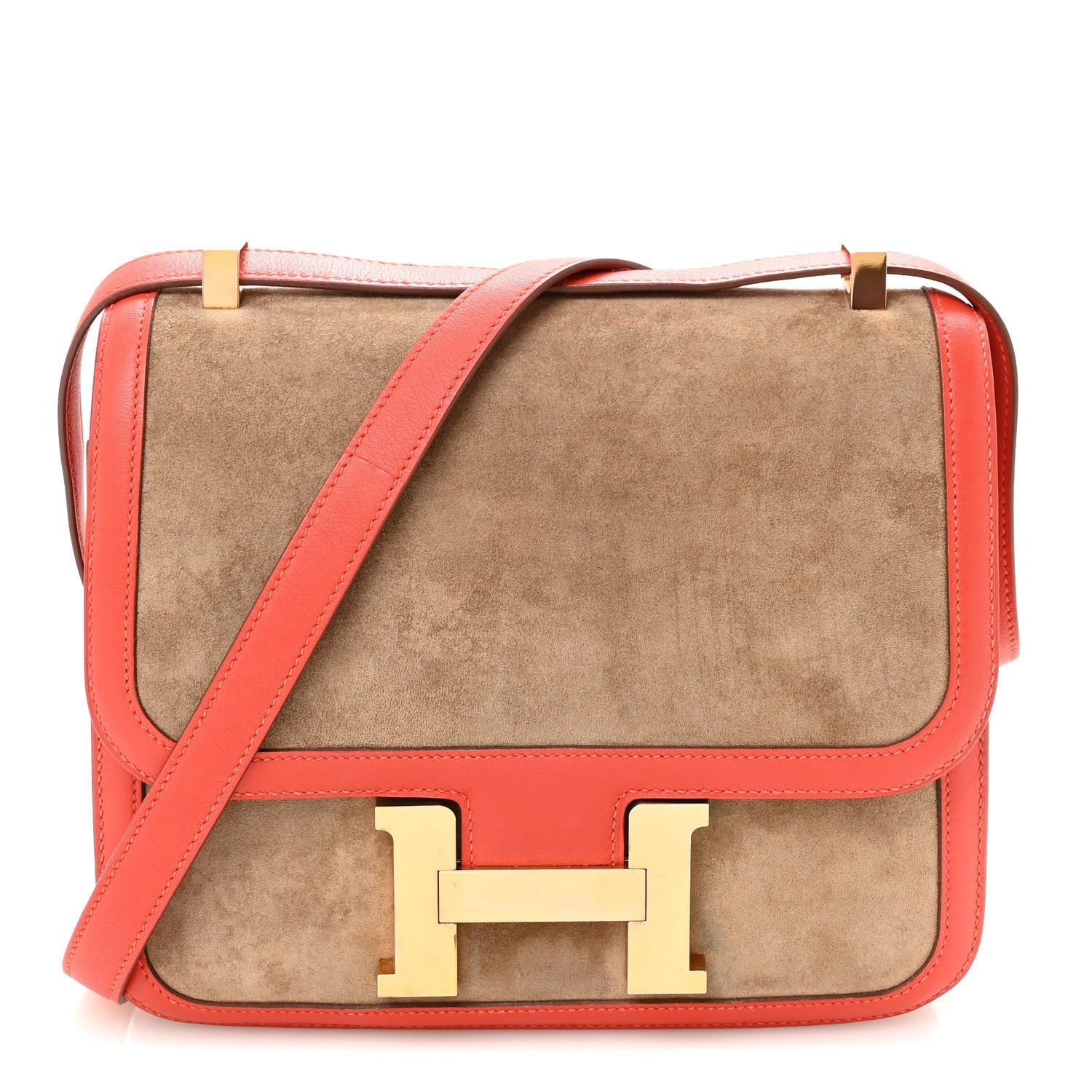 エルメス コンスタンス 24 Chamois Capucine ドブリス / スイフト ゴールド金具 HERMES CONSTANCE 24 CHAMOIS CAPUCINE DOBLIS / SWIFT GOLD HARDWARE