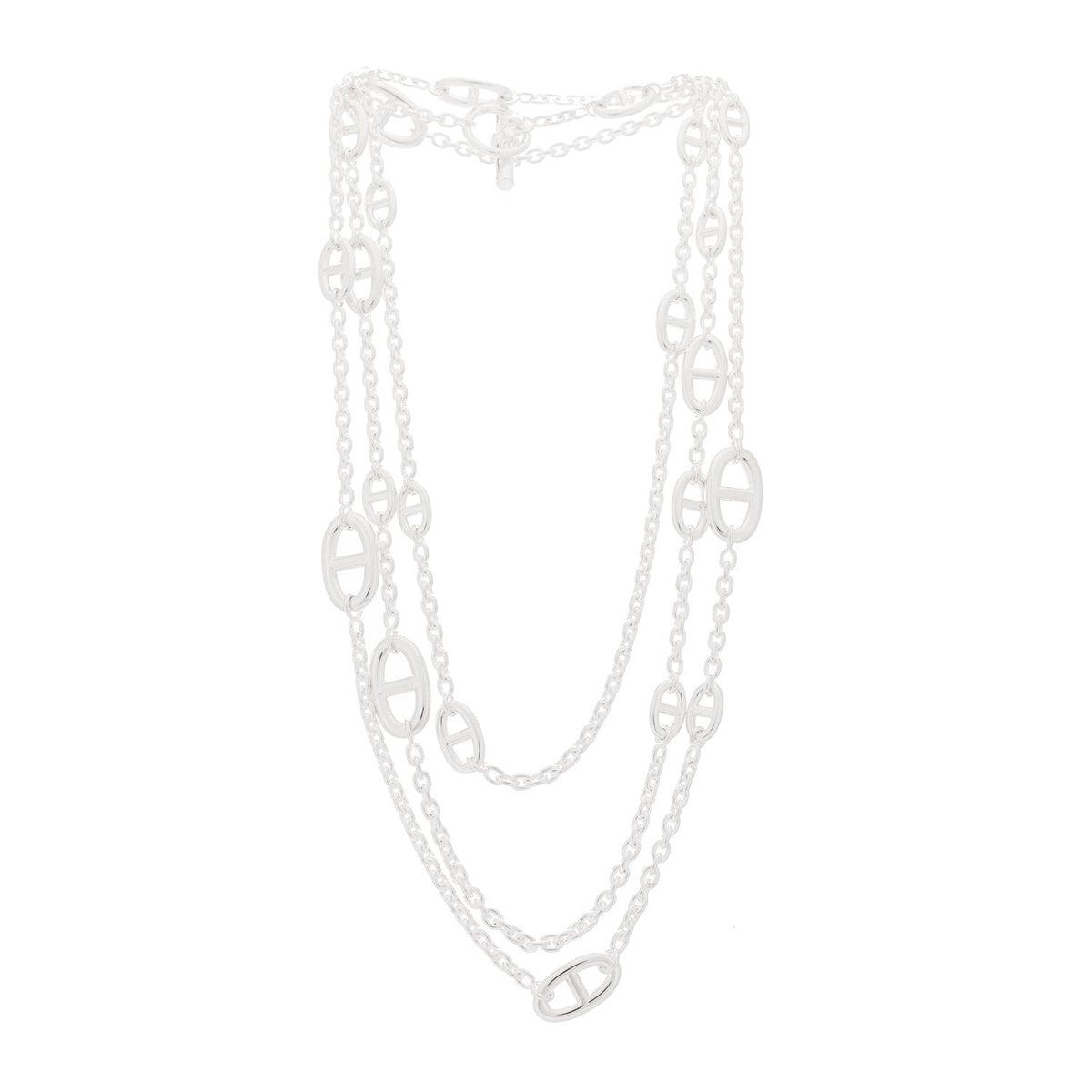 エルメス ファランドール ネックレス Sterling Silver HERMES FARANDOLE NECKLACE STERLING SILVER