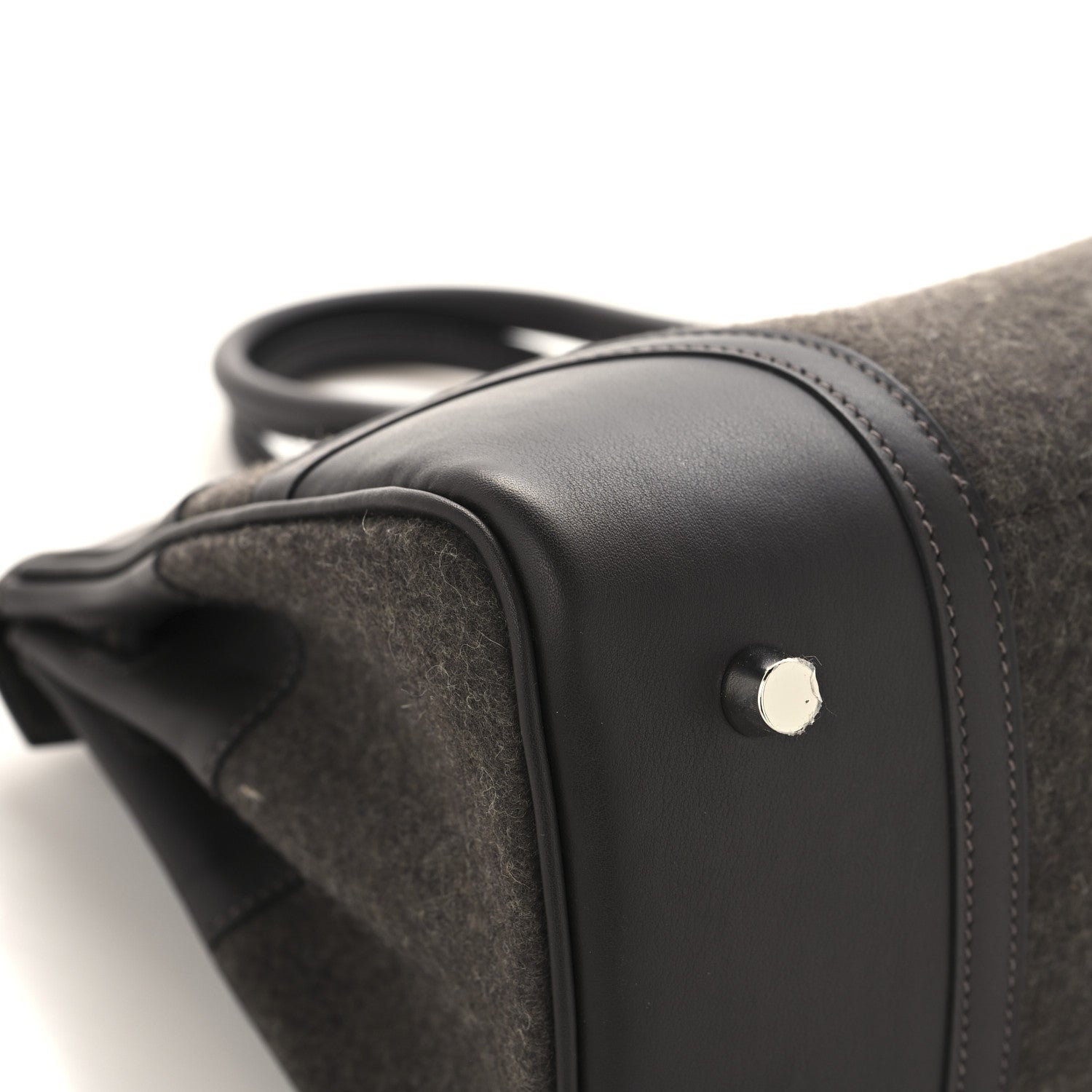 エルメス バーキン 25 限定品 ゴーチーム Ebene フェルト / スイフト シルバー金具 HERMES BIRKIN 25 GO TEAM EBENE FEUTRE / SWIFT SILVER HARDWARE
