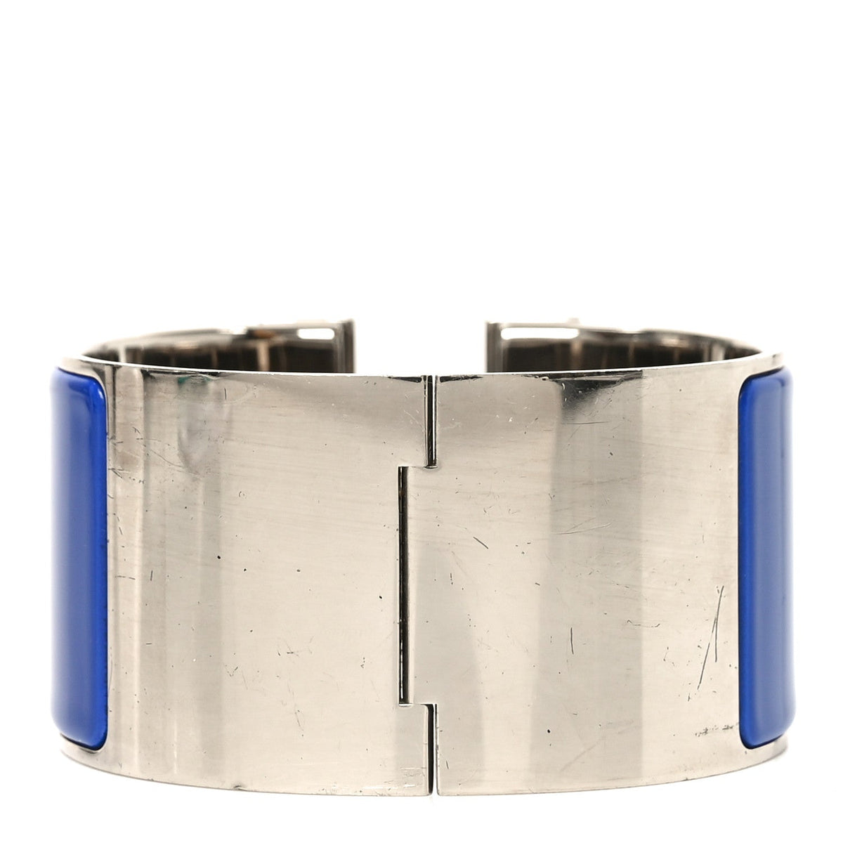 エルメス クリッククラック H ブレスレット エナメル エクストラワイド GM ブルーエレクトリック HERMES CLIC CLAC H BRACELET ENAMEL EXTRA WIDE GM BLEU ELECTRIQUE