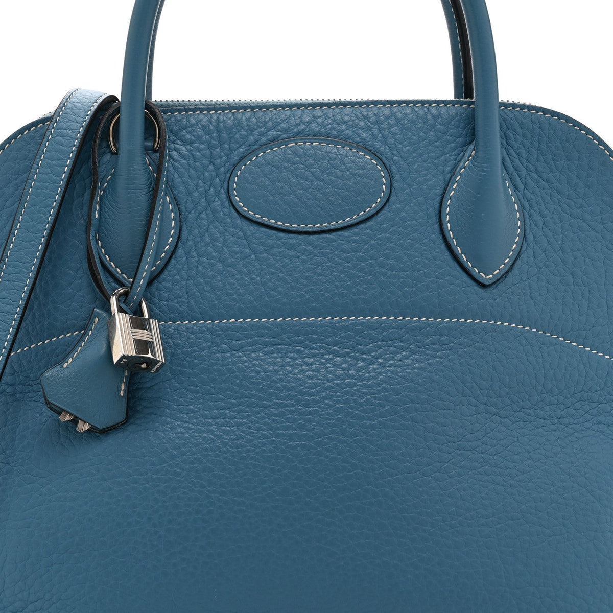エルメス ボリード 31 Bleu Jean トリヨンクレマンス シルバー金具 HERMES BOLIDE 31 BLEU JEAN TAURILLON CLEMENCE SILVER HARDWARE