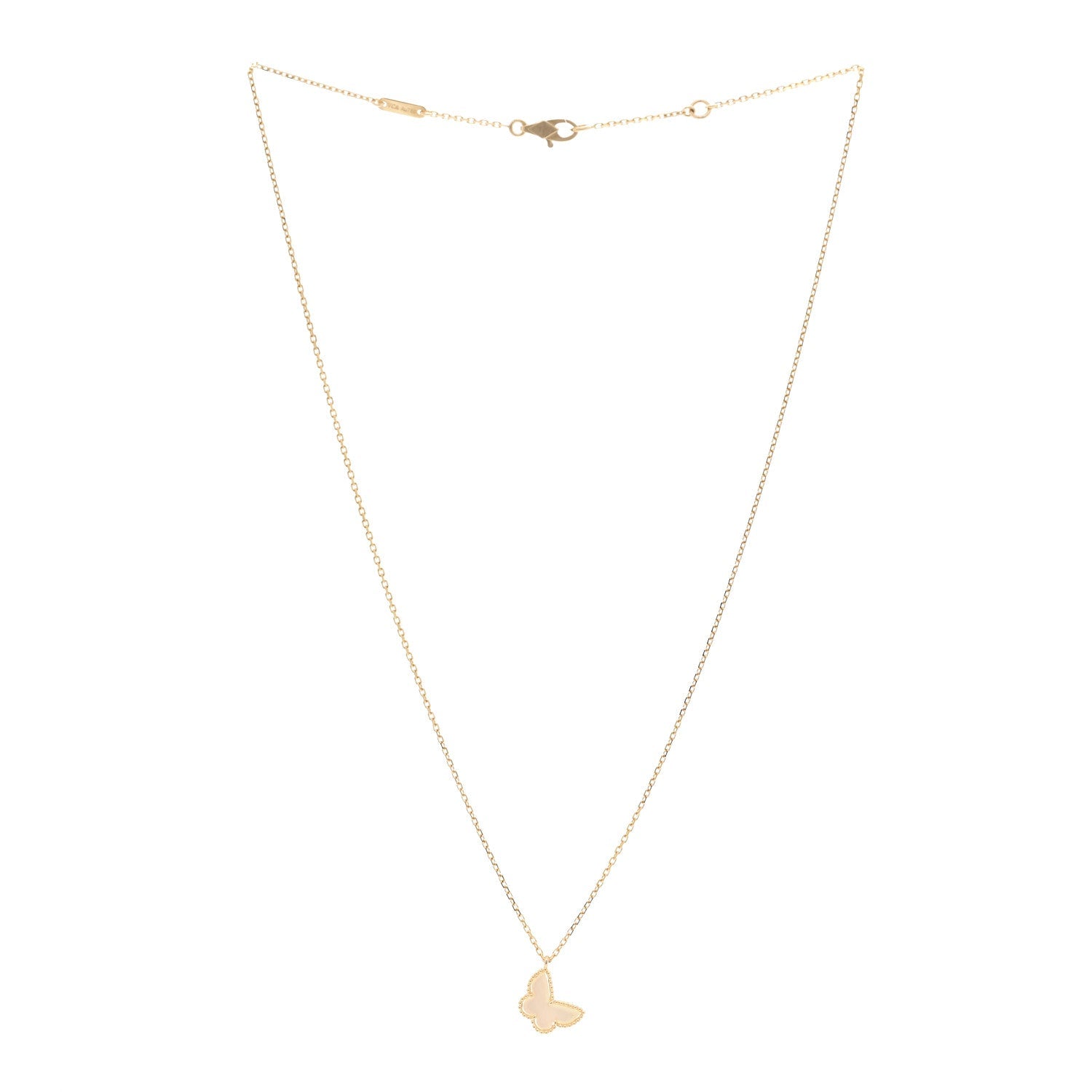ヴァンクリーフ＆アーペル スウィートアルハンブラ ペンダントネックレス マザーオブパール 18K イエローゴールド VAN CLEEF & ARPELS SWEET ALHAMBRA PENDANT NECKLACE MOTHER OF PEARL 18K YELLOW GOLD