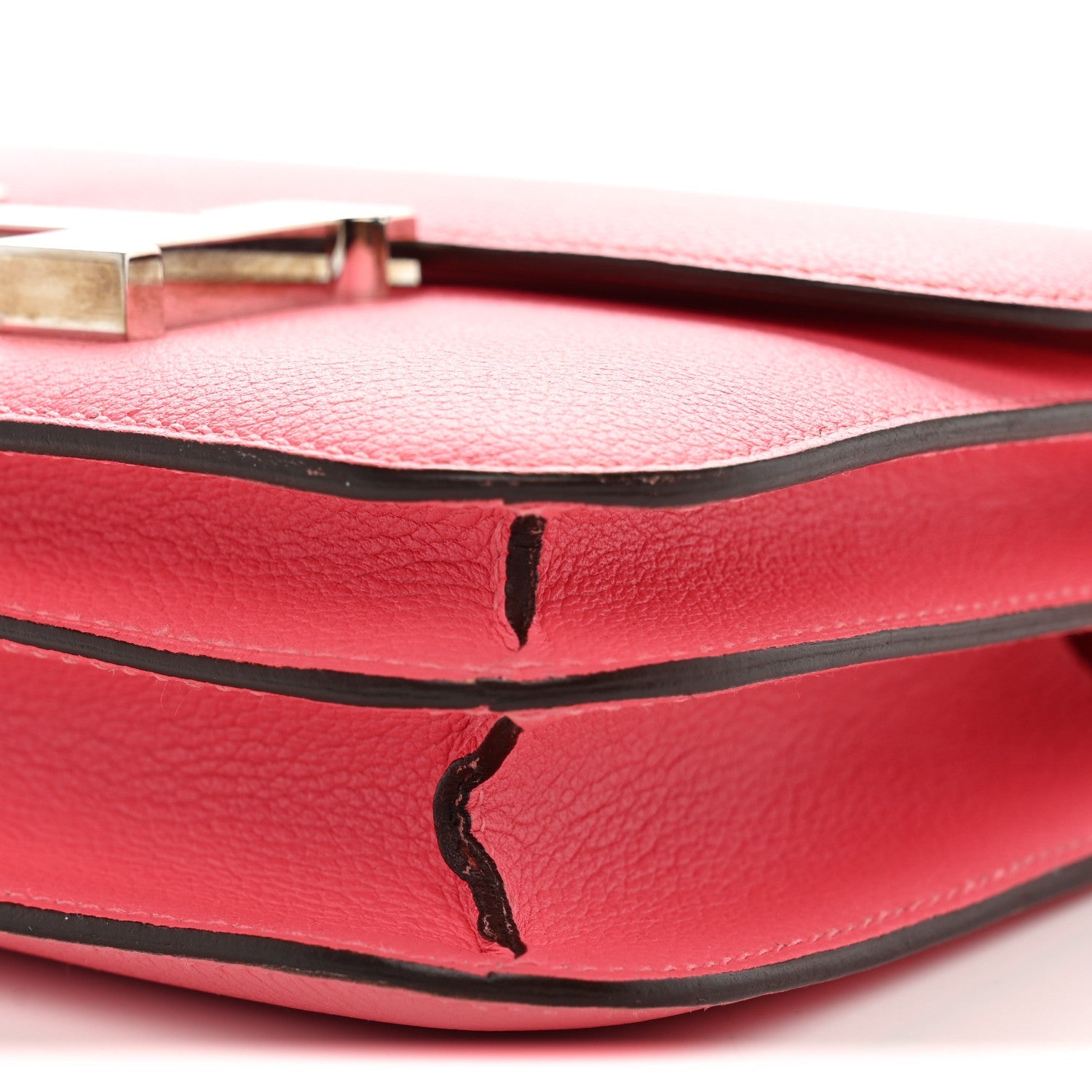 エルメス ミニコンスタンス 18 Rose Azalee エバーカラー シルバー金具 HERMES MINI CONSTANCE 18 ROSE AZALEE EVERCOLOR SILVER HARDWARE