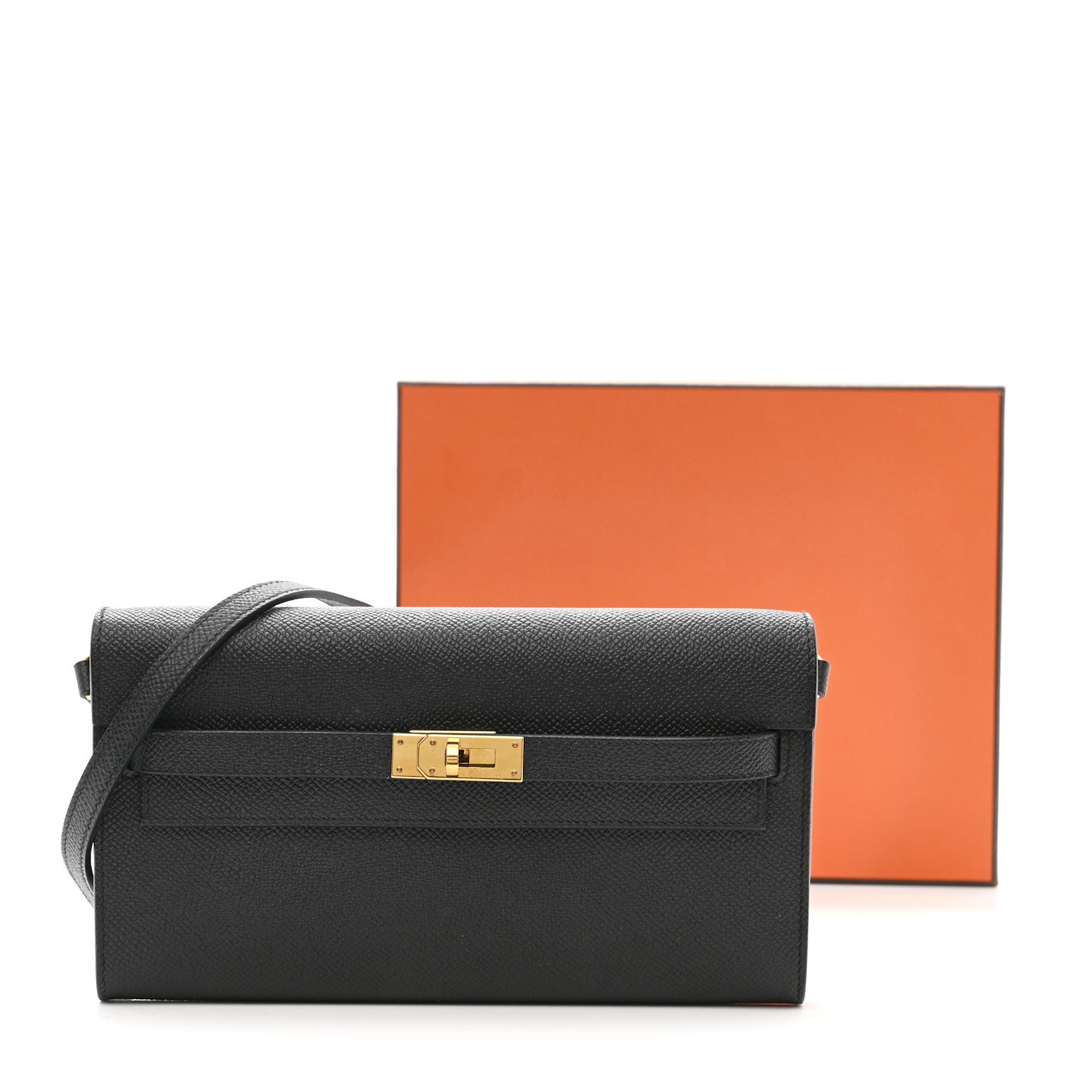 エルメス ケリートゥーゴー 長財布 Black エプソン ゴールド金具 HERMES KELLY TO GO WALLET BLACK EPSOM GOLD HARDWARE