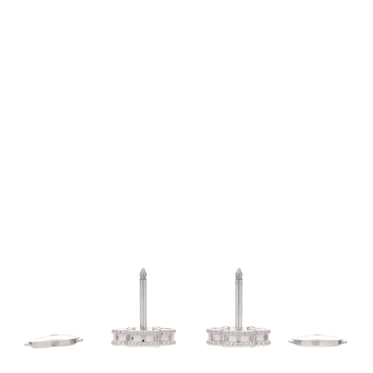 ヴァンクリーフ＆アーペル スウィートアルハンブラ ピアス マザーオブパール 18K ホワイトゴールド VAN CLEEF & ARPELS SWEET ALHAMBRA EARRINGS MOTHER OF PEARL 18K WHITE GOLD