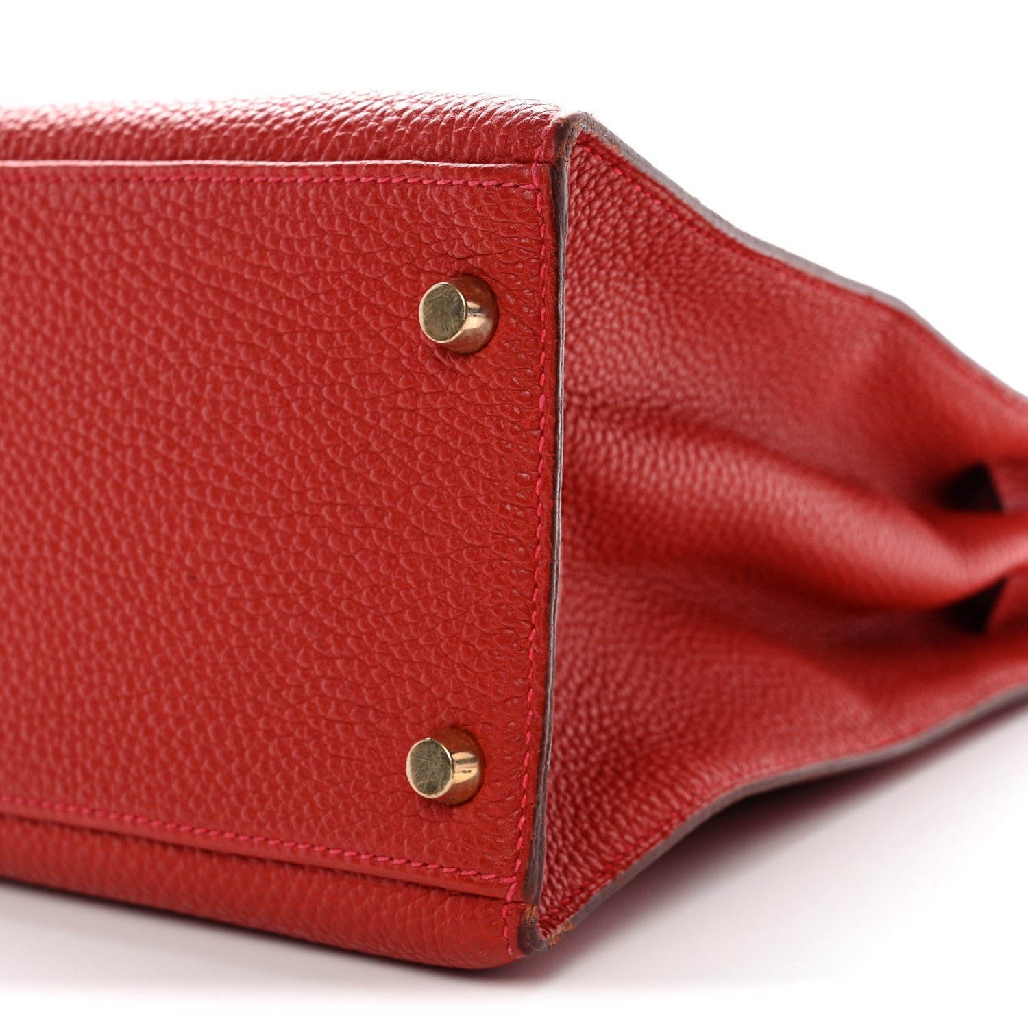 HERMES KELLY 32 SELLIER ROUGE VIF TOGO GOLD HARDWARE