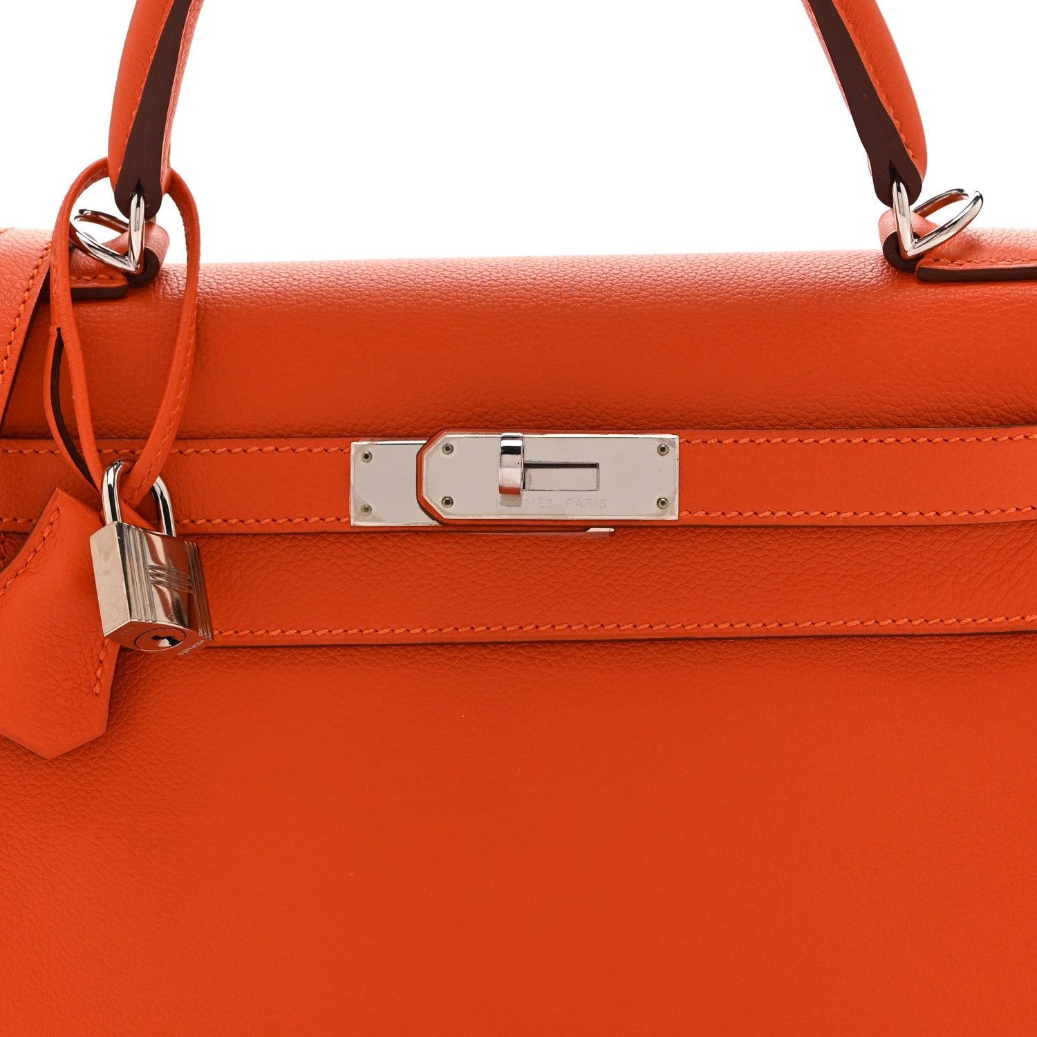 エルメス ケリー 28 内縫い Capucine エバーカラー シルバー金具 HERMES KELLY 28 RETOURNE CAPUCINE EVERCOLOR SILVER HARDWARE