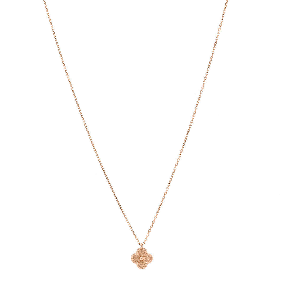 ヴァンクリーフ＆アーペル スウィートアルハンブラ ペンダントネックレス 18K ローズゴールド VAN CLEEF & ARPELS SWEET ALHAMBRA PENDANT NECKLACE 18K ROSE GOLD