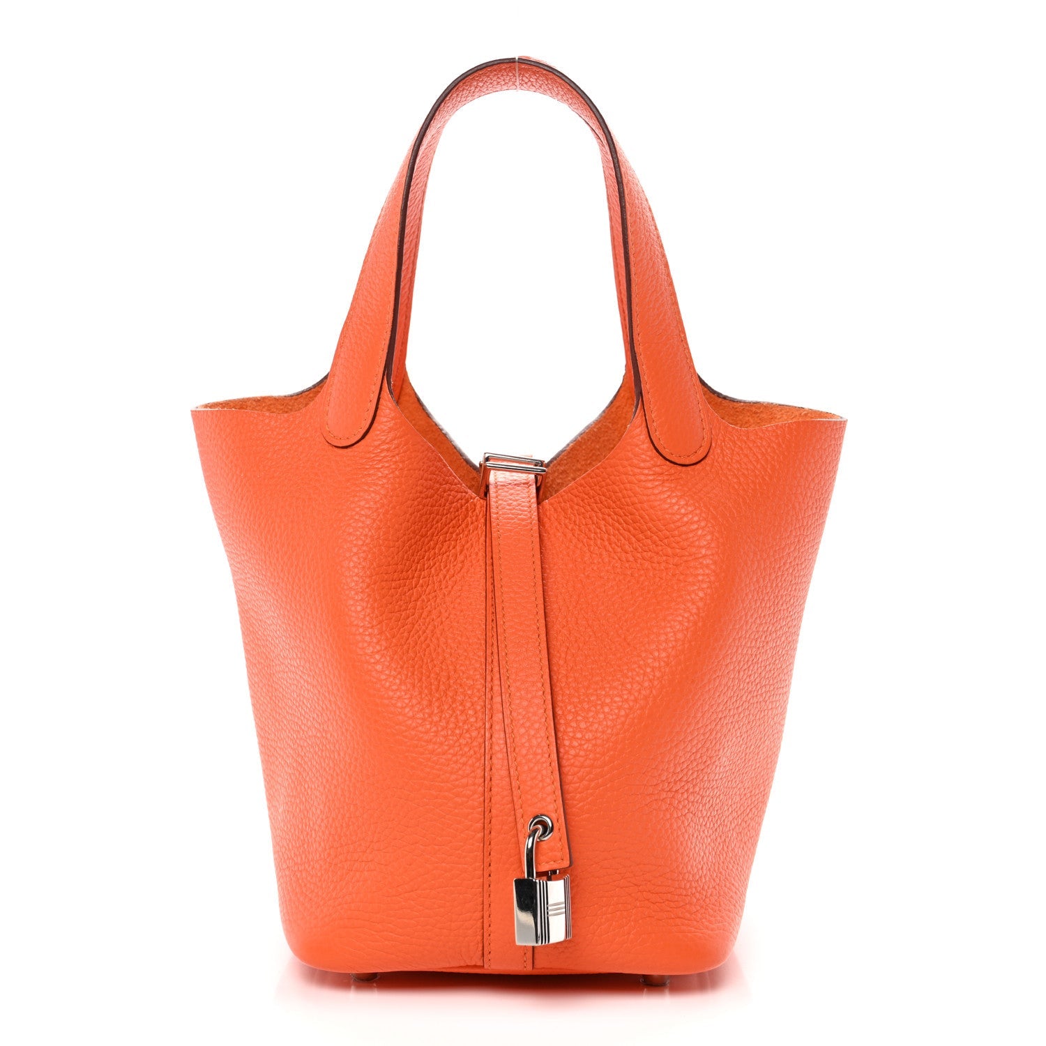 エルメス ピコタンロック PM 18 Orange トリヨンクレマンス シルバー金具 HERMES PICOTIN LOCK PM 18 ORANGE TAURILLON CLEMENCE SILVER HARDWARE