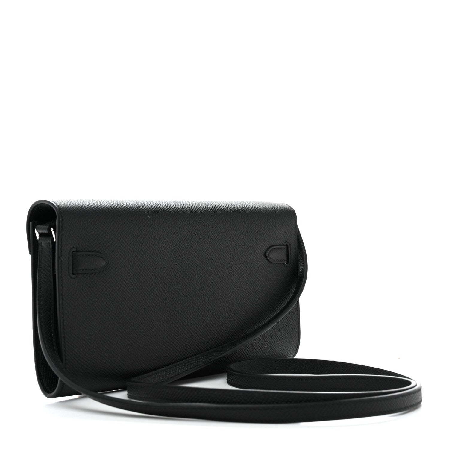 エルメス ケリートゥーゴー 長財布 Black エプソン シルバー金具 HERMES KELLY TO GO WALLET BLACK EPSOM SILVER HARDWARE